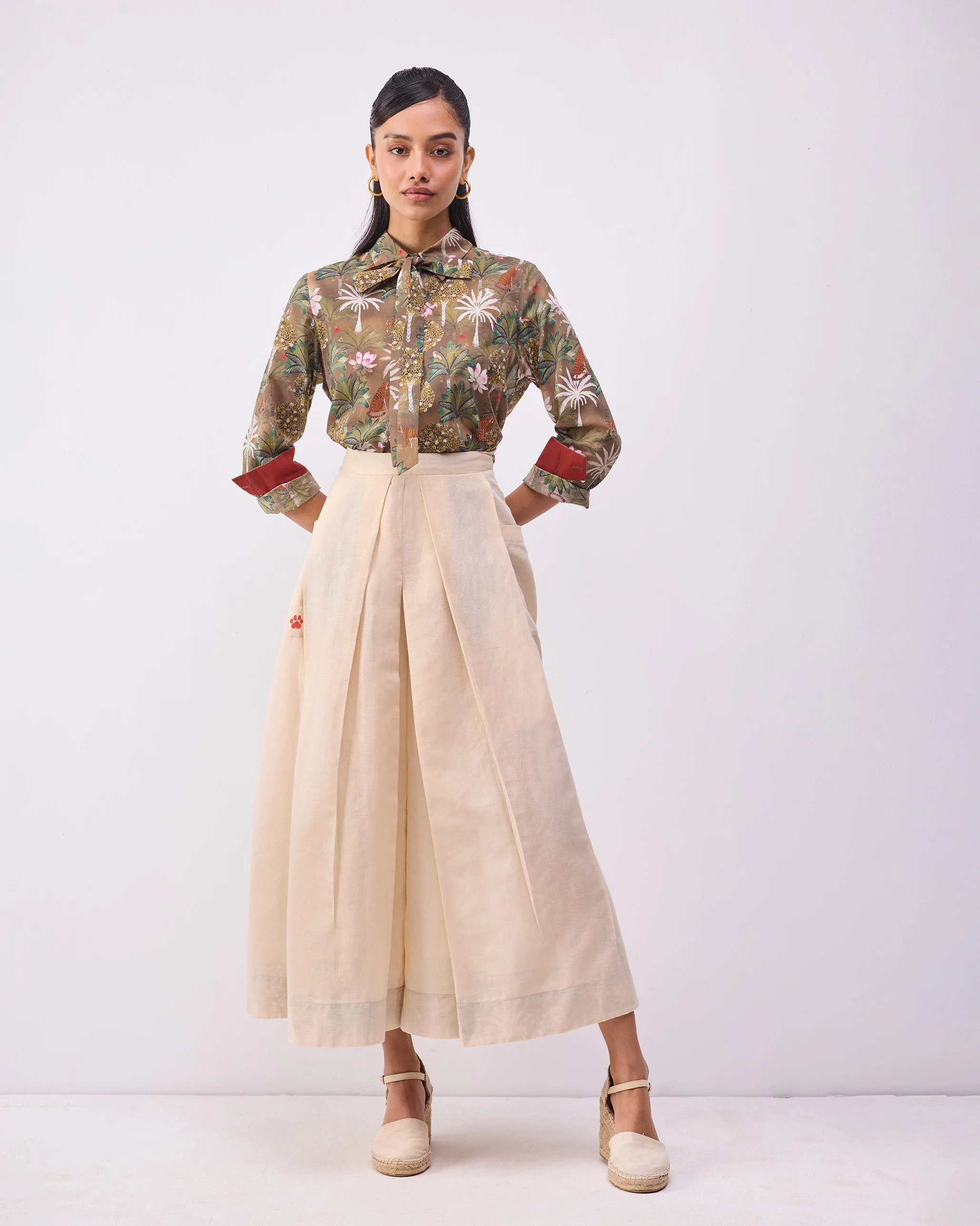 Safari Delight Shirt - Olive Print - Image 6