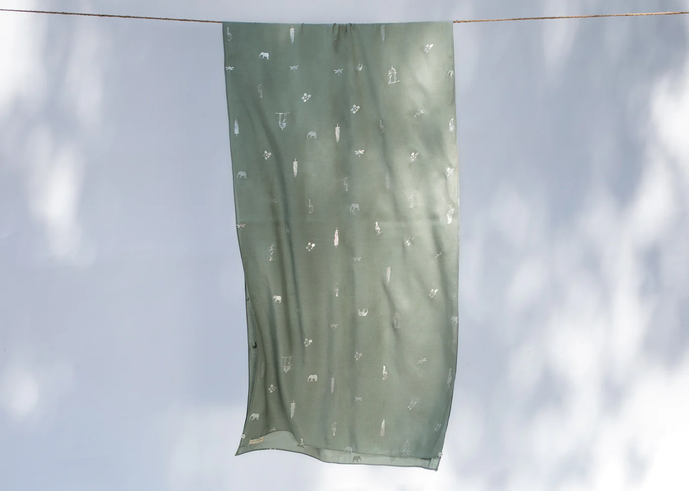 Safari Icon Scarf - Green - Image 3
