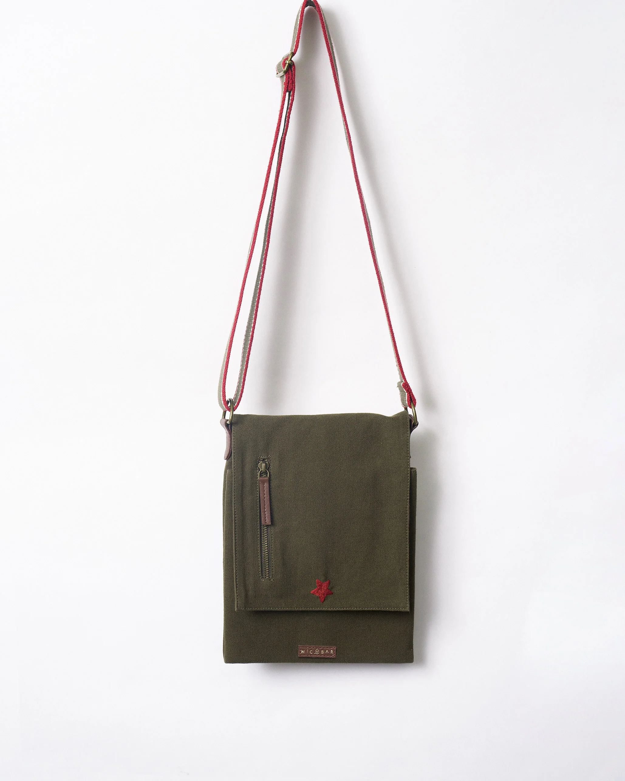 Safari Men's Messenger - Olive - Image 2