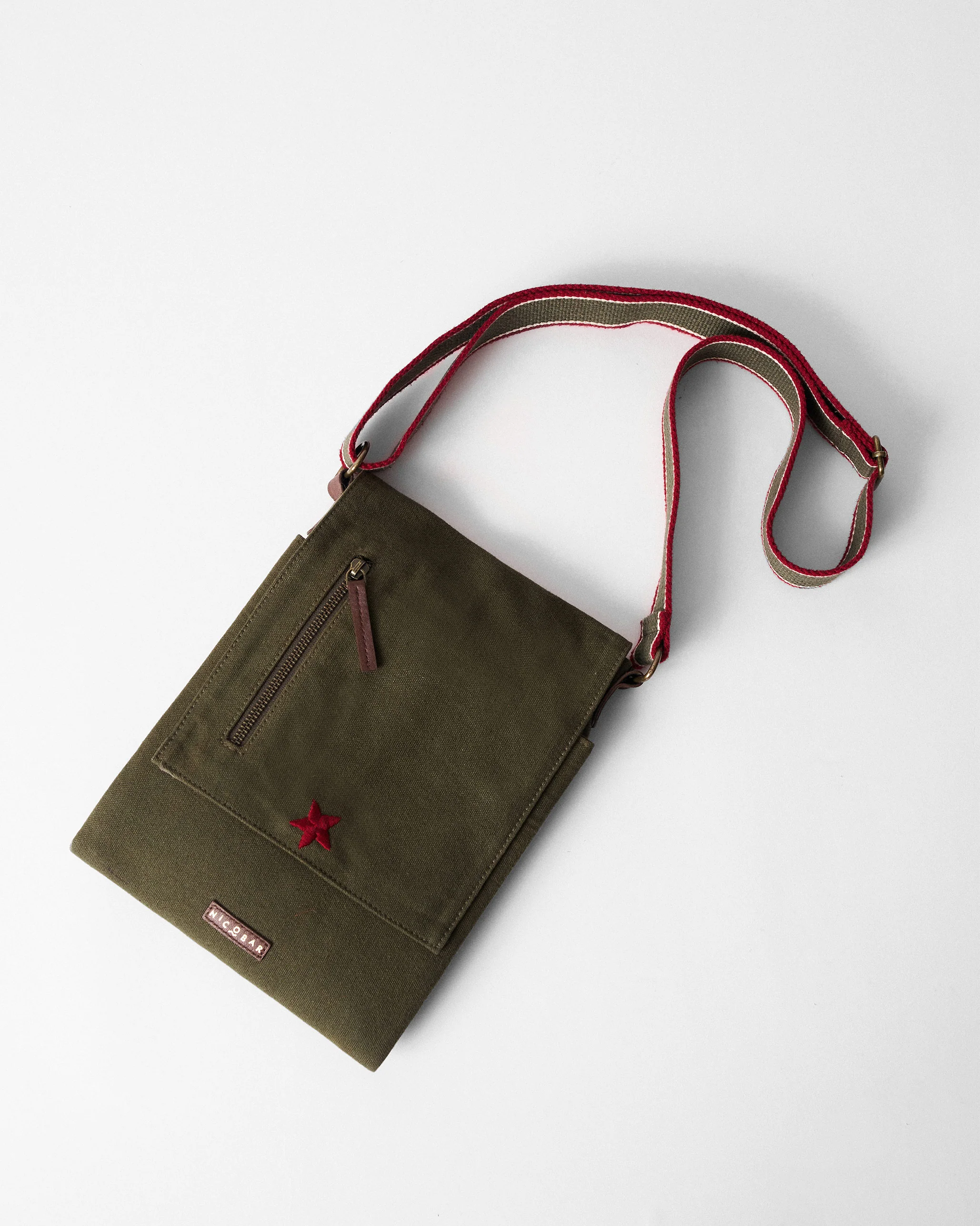 Safari Men's Messenger - Olive - Image 3