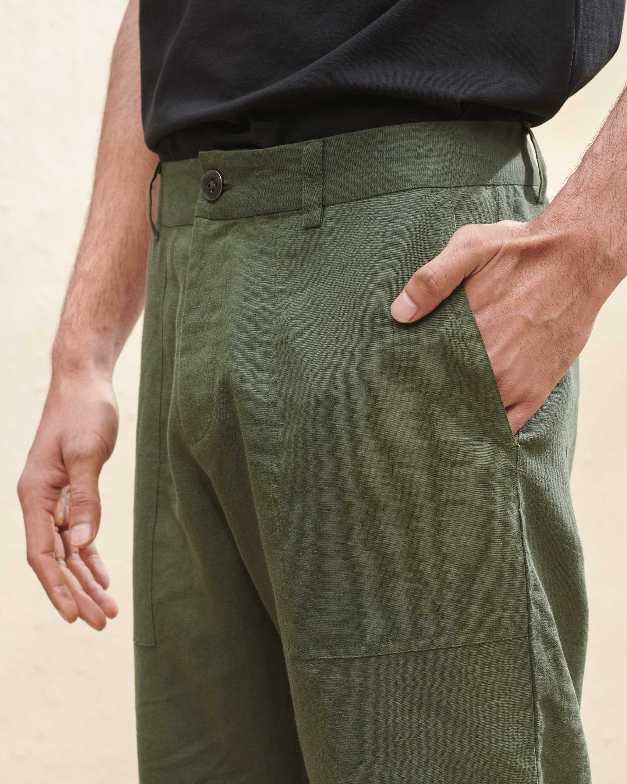 Safari Pants - Olive - Image 2