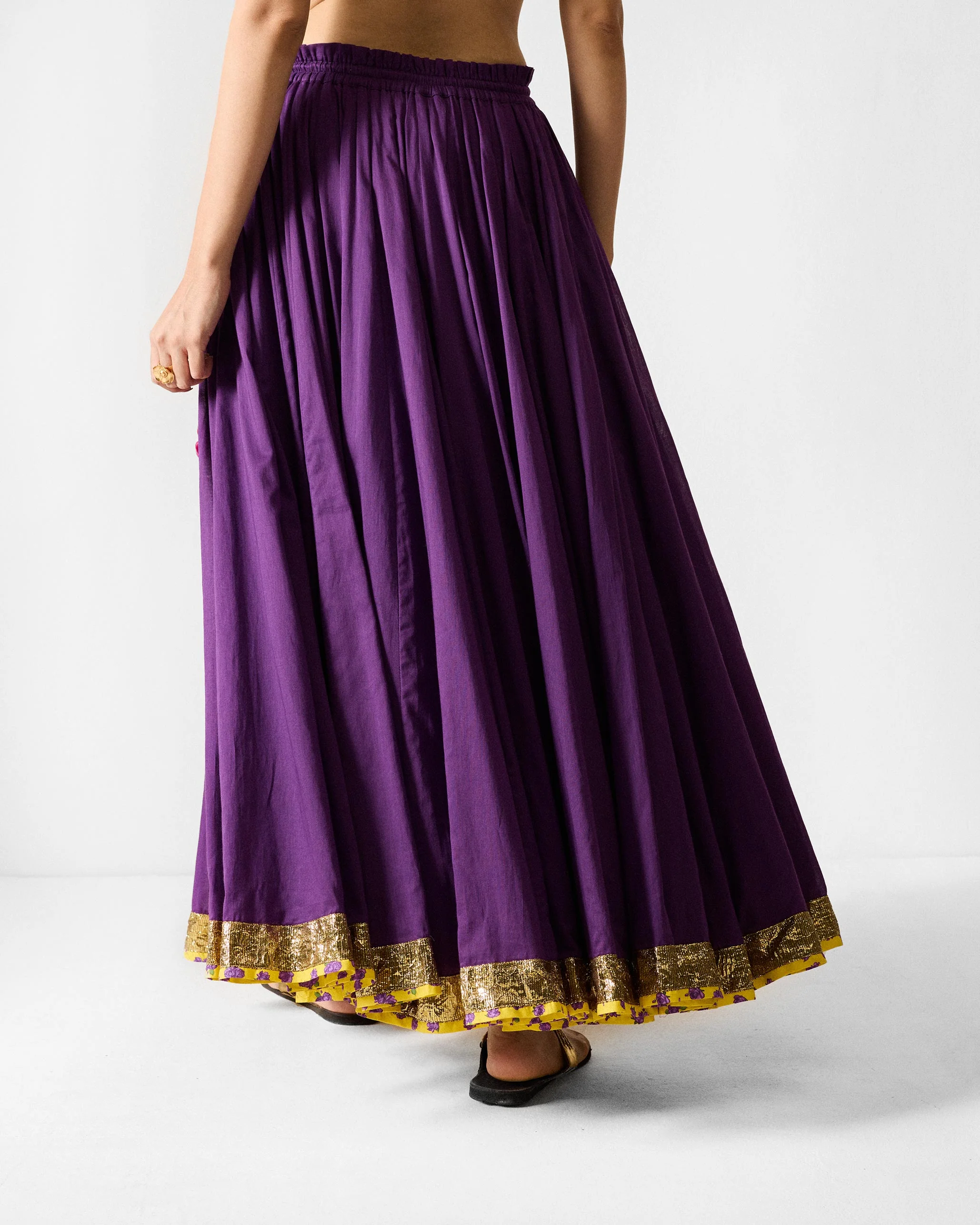 Sahara Skirt - Purple & Gold - Image 2
