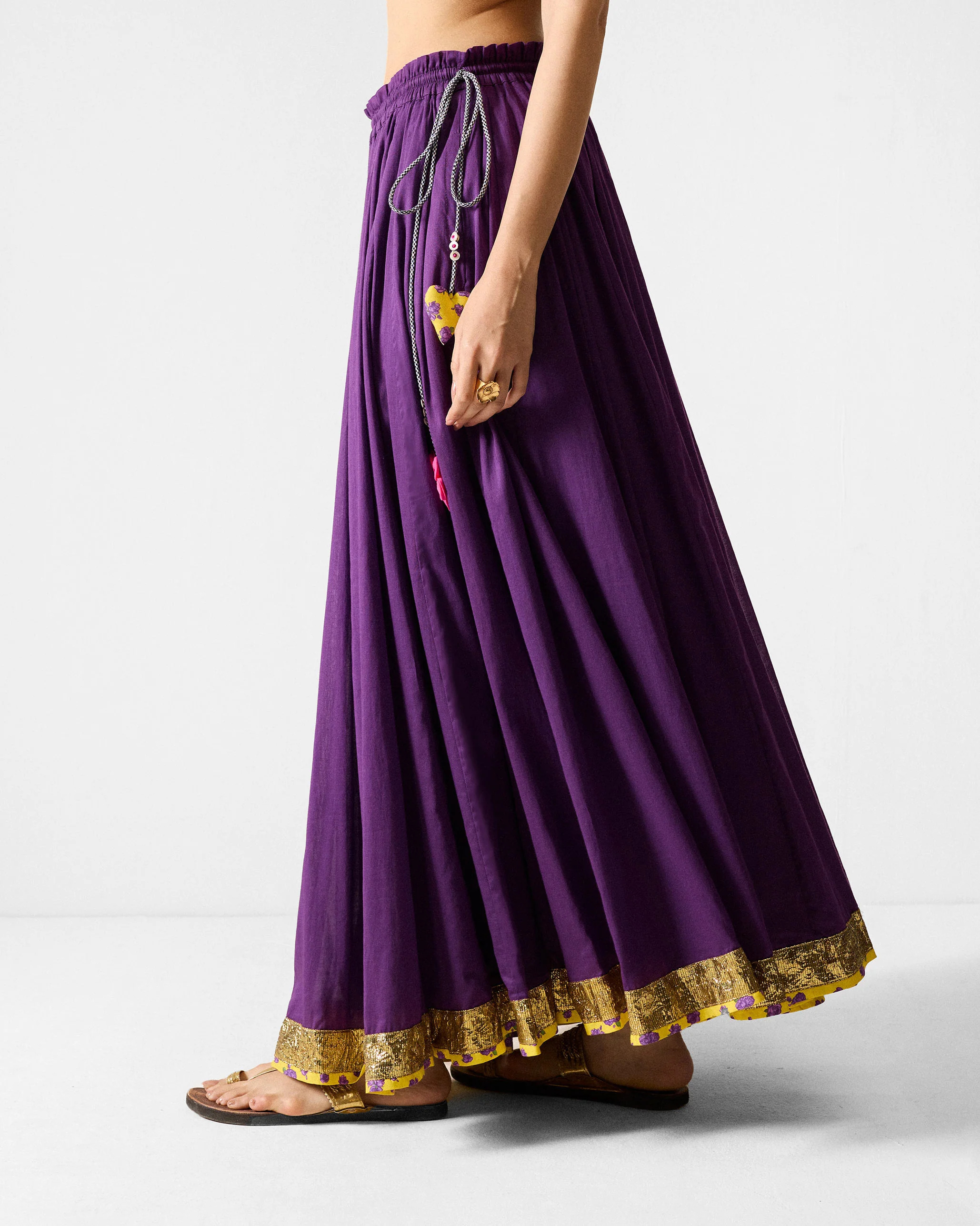 Sahara Skirt - Purple & Gold - Image 3