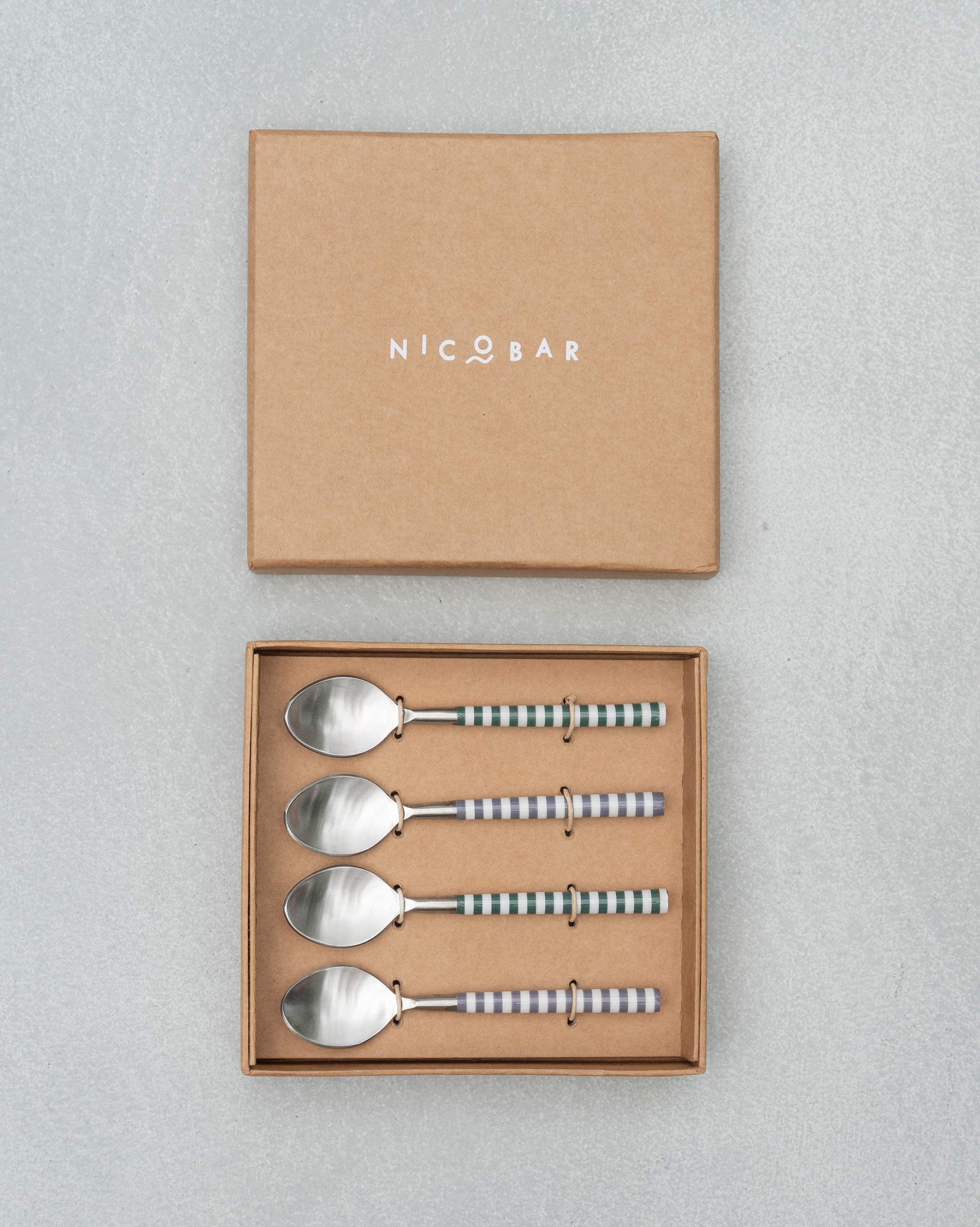 Sahara Stripes Dessert Spoons - Set of 4 - Image 3