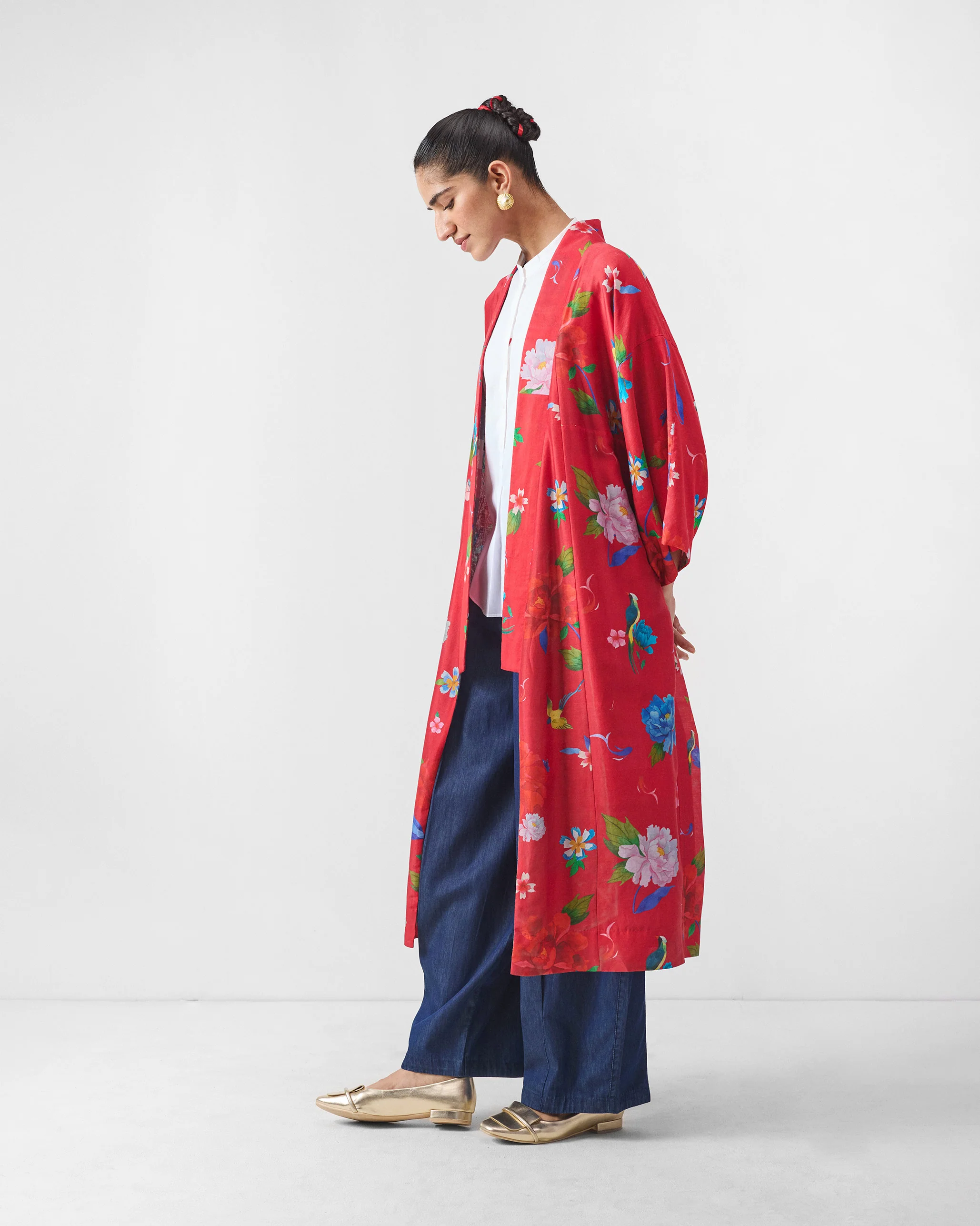 Sakura Kimono - Red Print - Image 2
