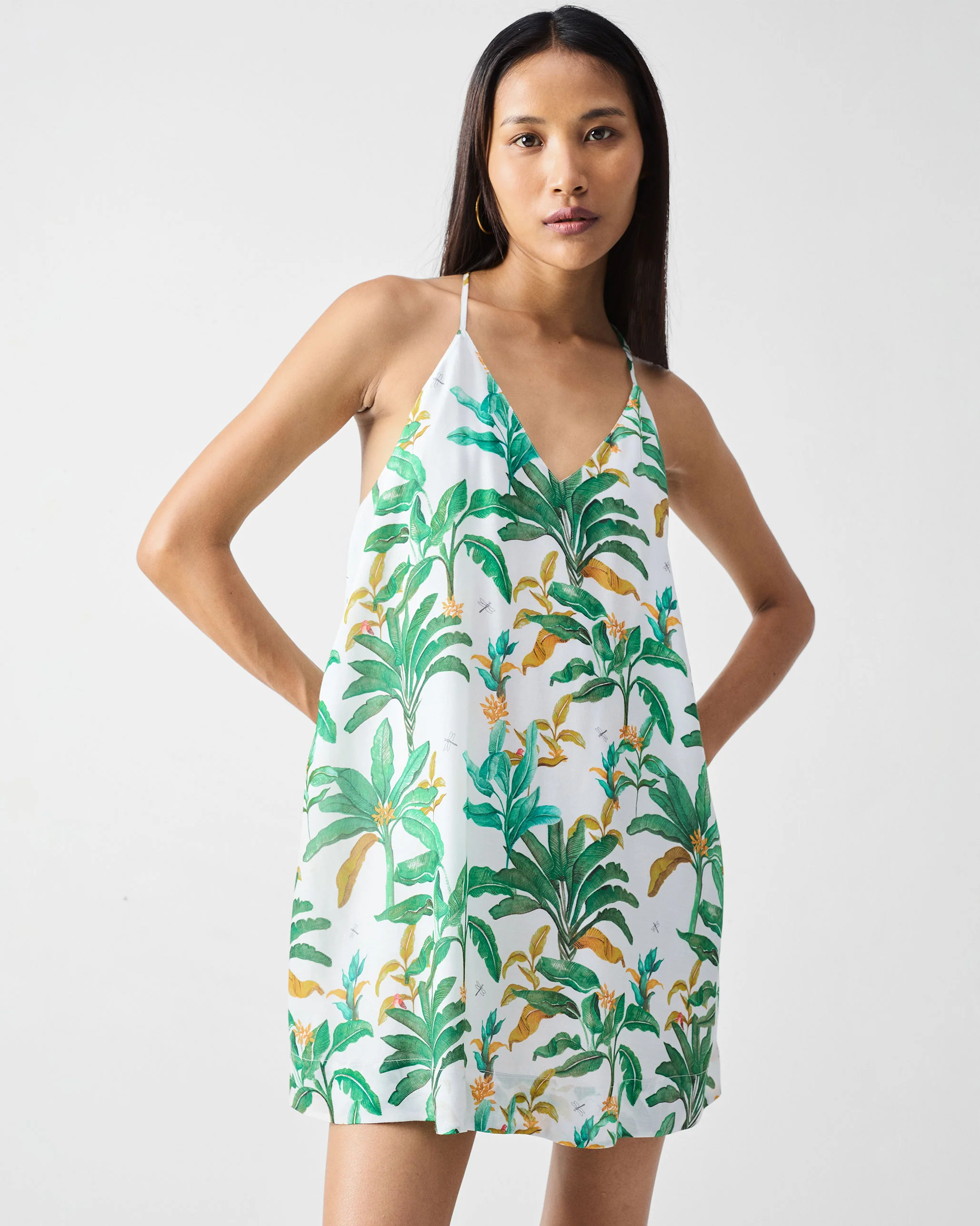 Salem Dress - Green Printed - Image 5