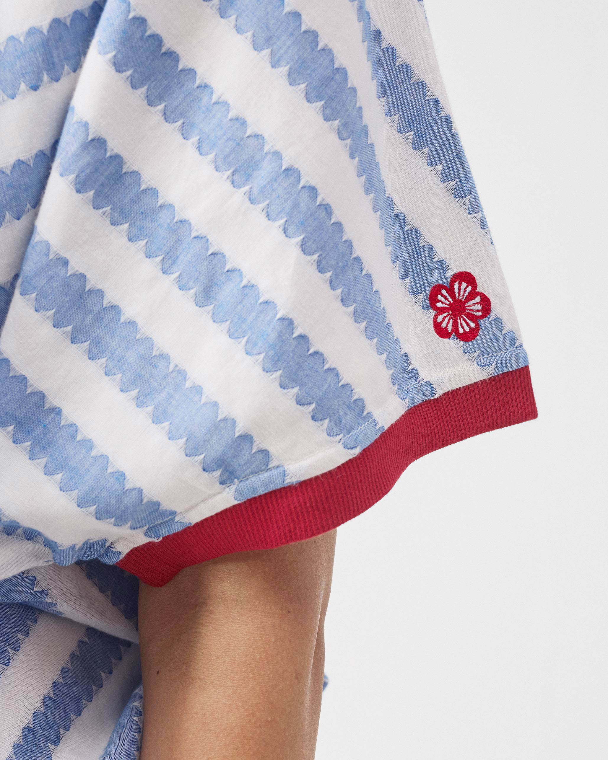 Samurai Dress - Blue & White Stripes - Image 5