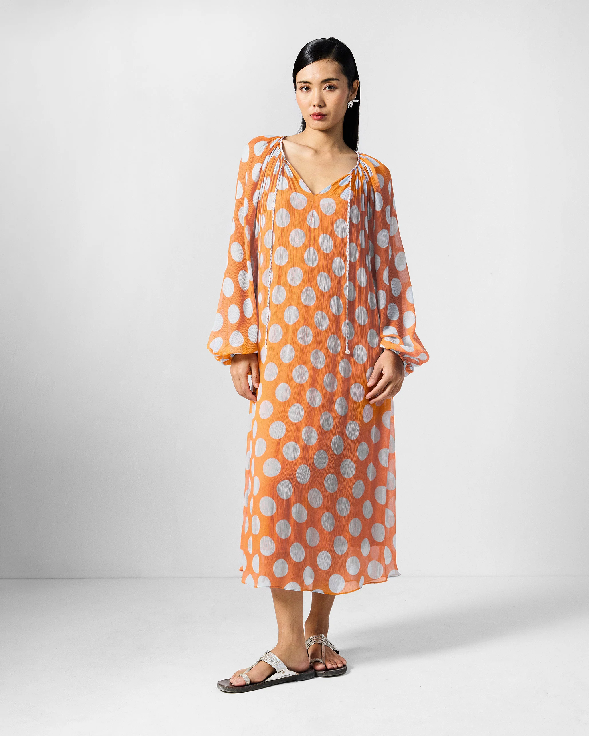 Sara Kaftan - Orange & Ice Printed - Image 10