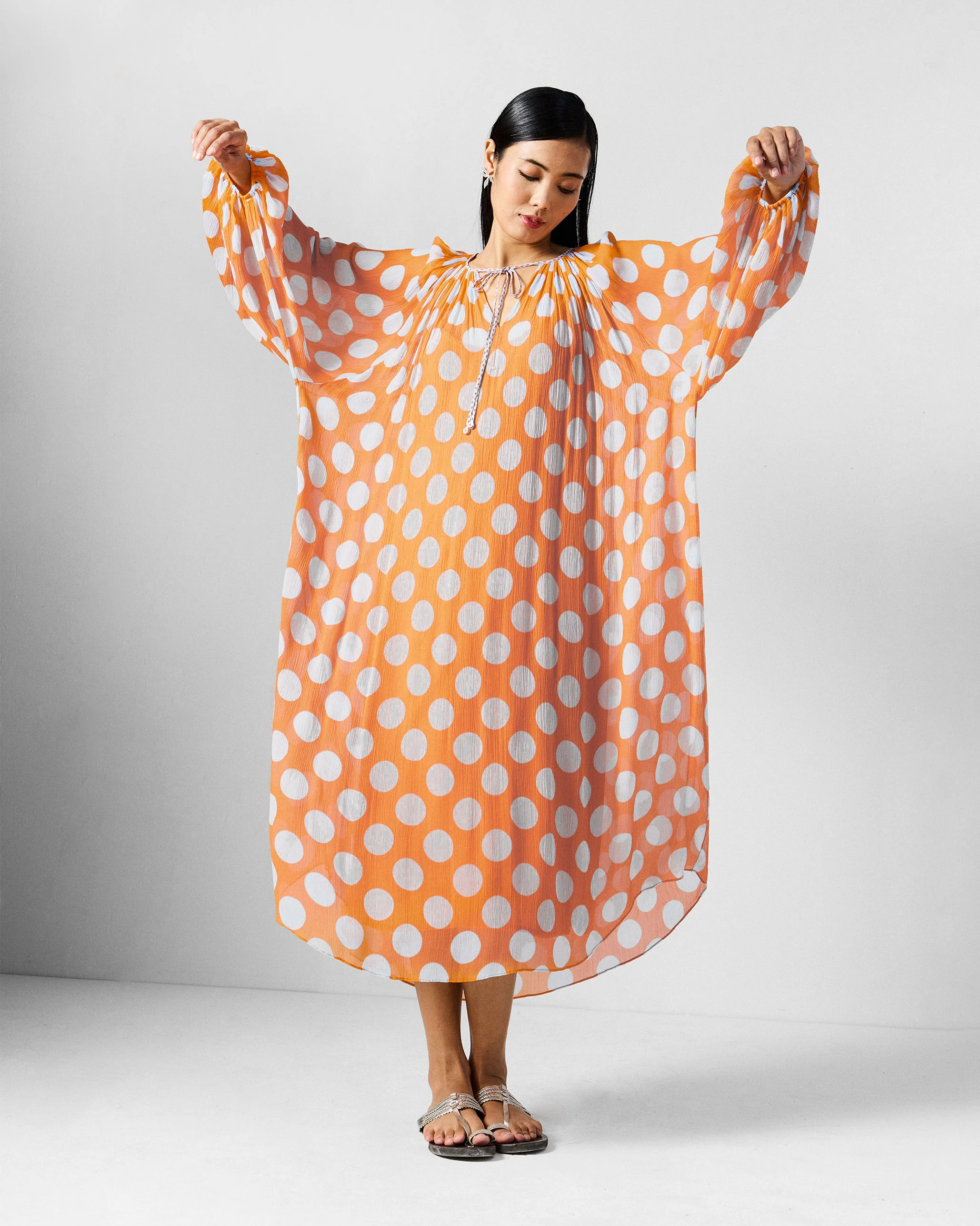 Sara Kaftan - Orange & Ice Printed - Image 3