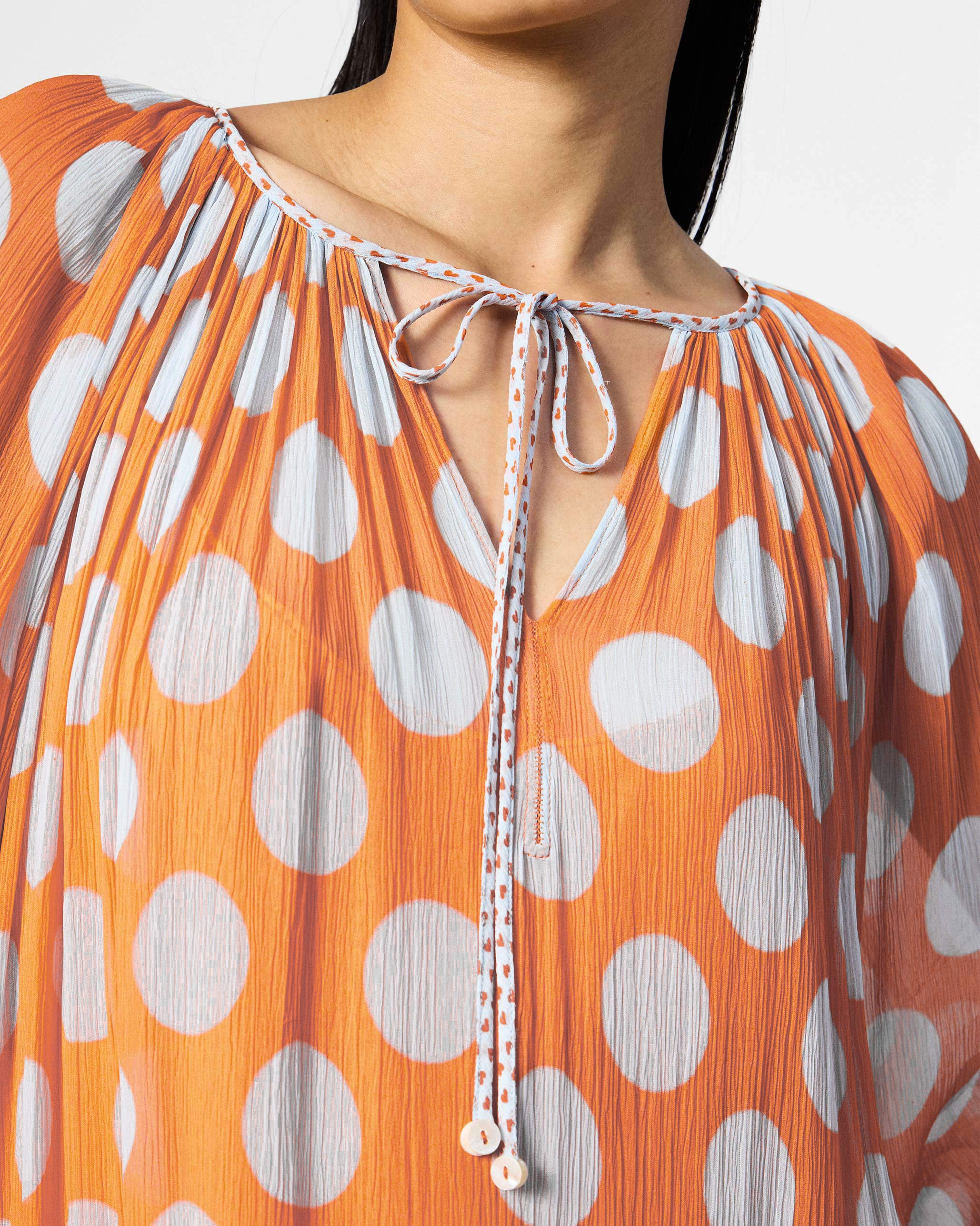 Sara Kaftan - Orange & Ice Printed - Image 6