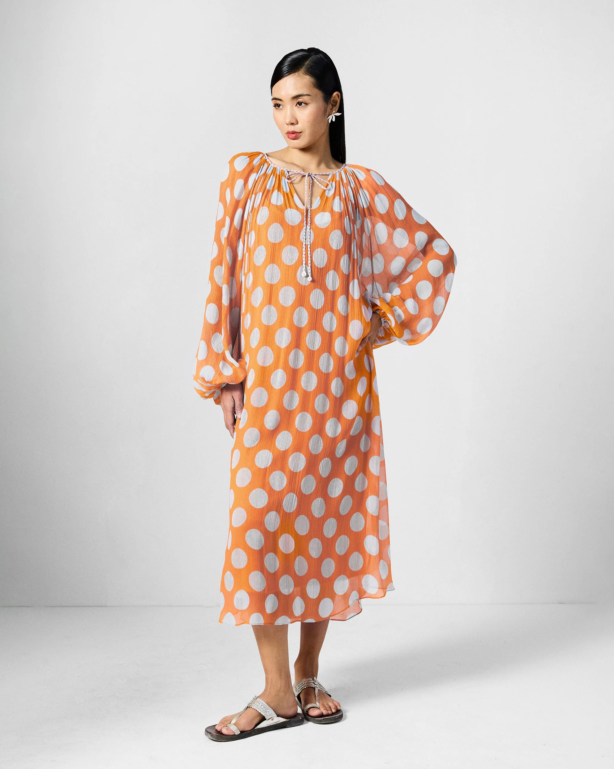 Sara Kaftan - Orange & Ice Printed - Image 9