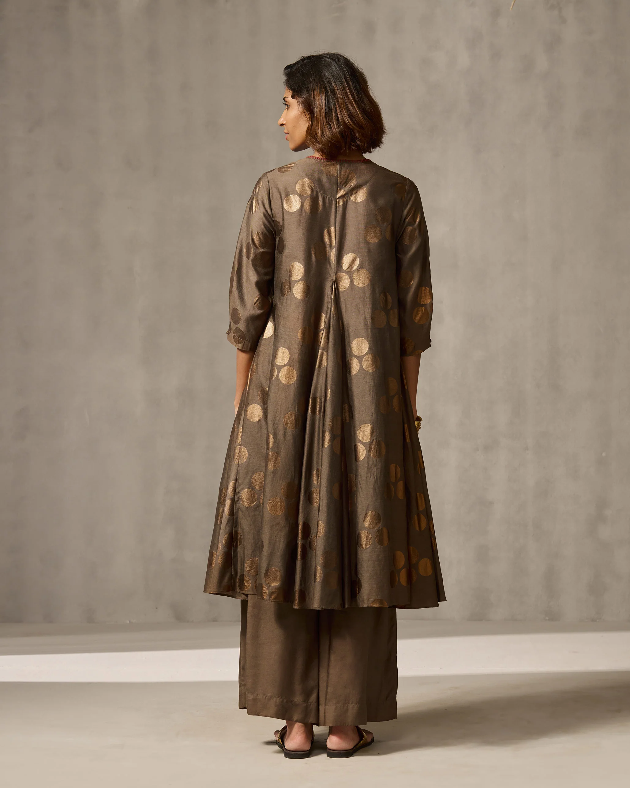 Sara Kurta - Oak Brown Foil Print - Image 5