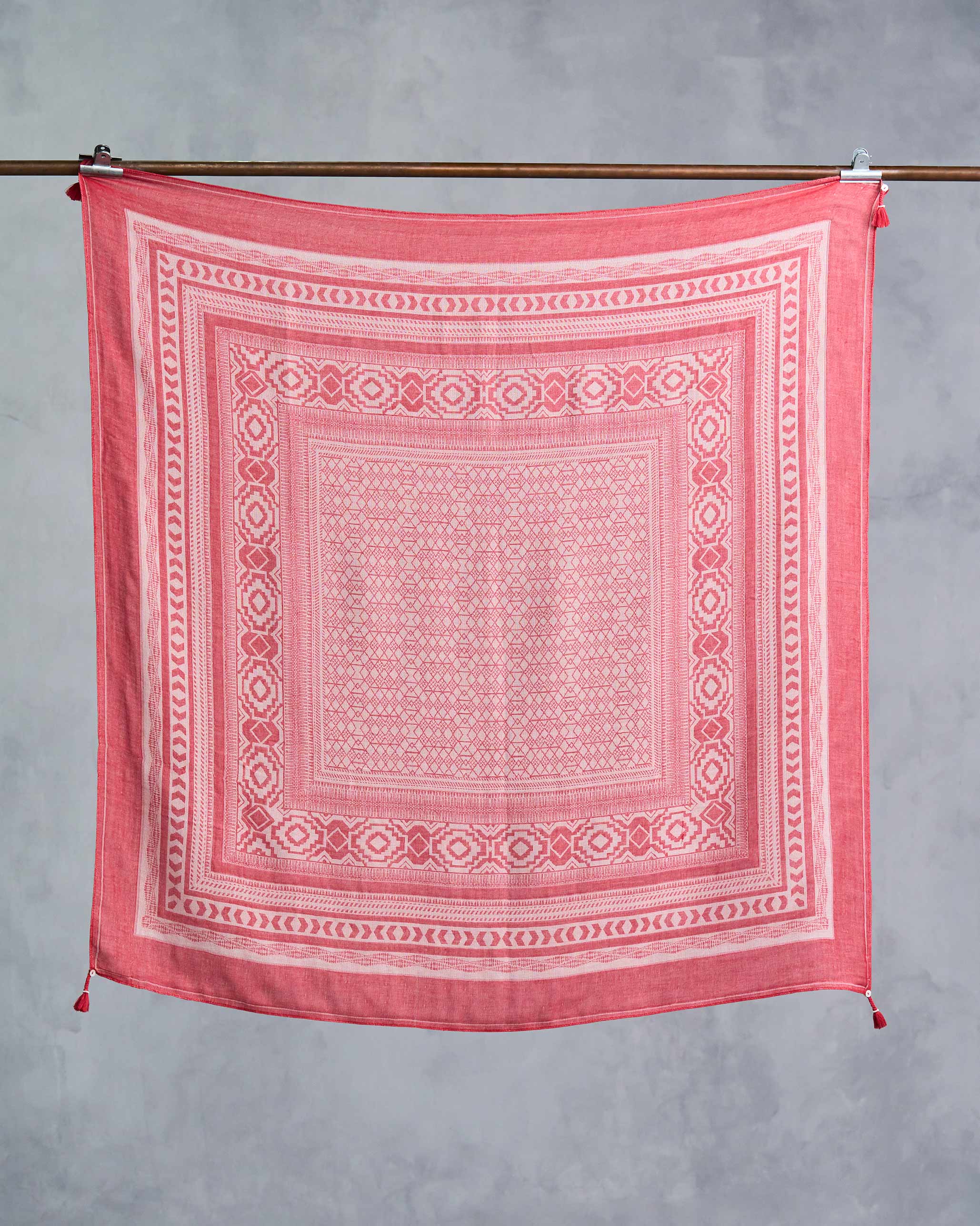 Sara Scarf - Red & Pink - Image 3