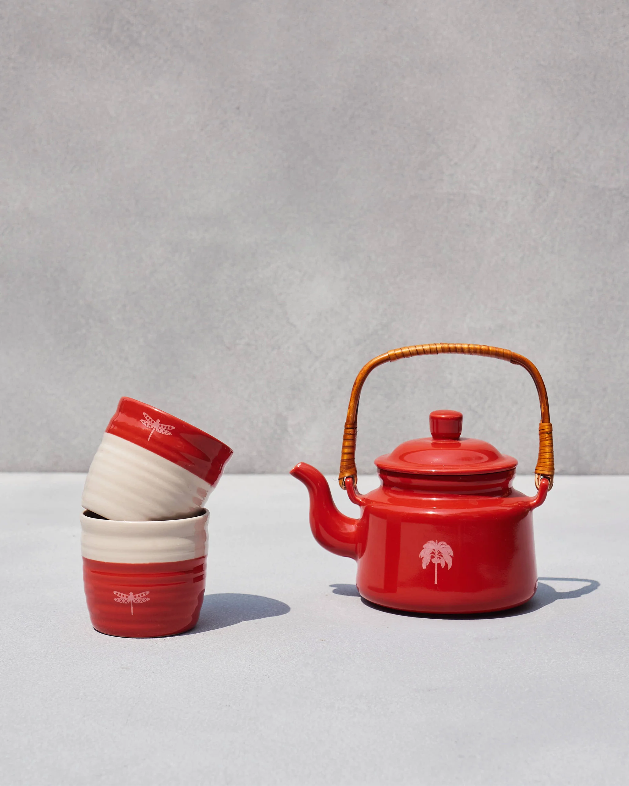 Scarlet Teapot & Tumbler set - Image 2
