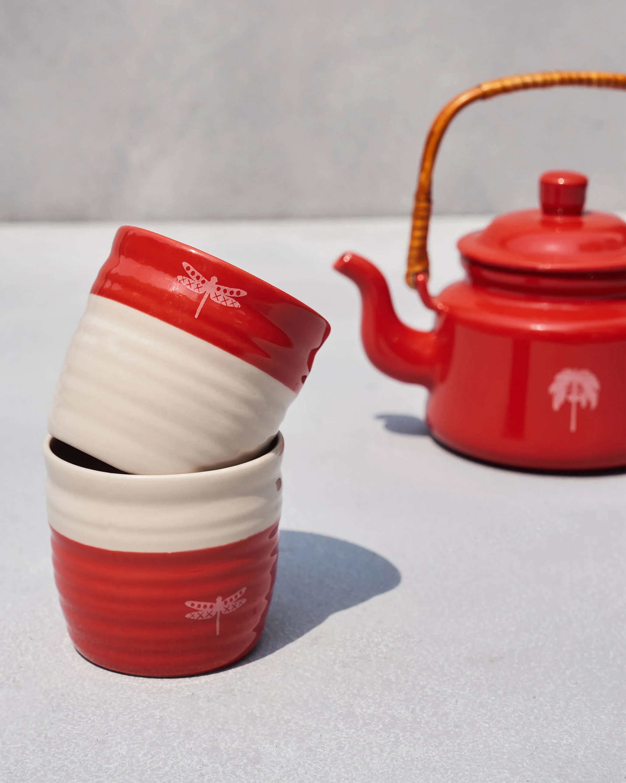 Scarlet Teapot & Tumbler set - Image 3