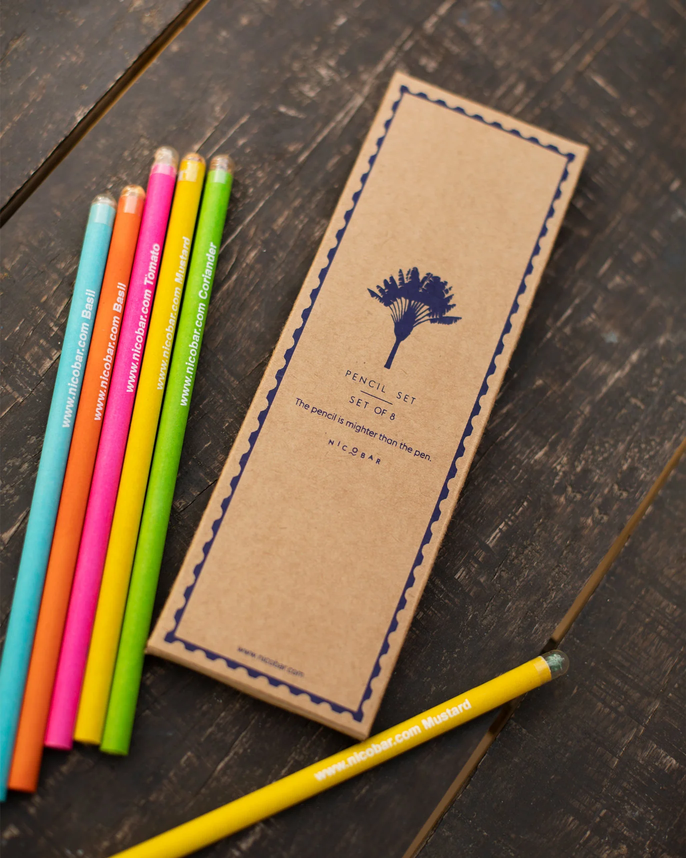 Scribble Pencils (Set of 8) Multi Color - Image 2