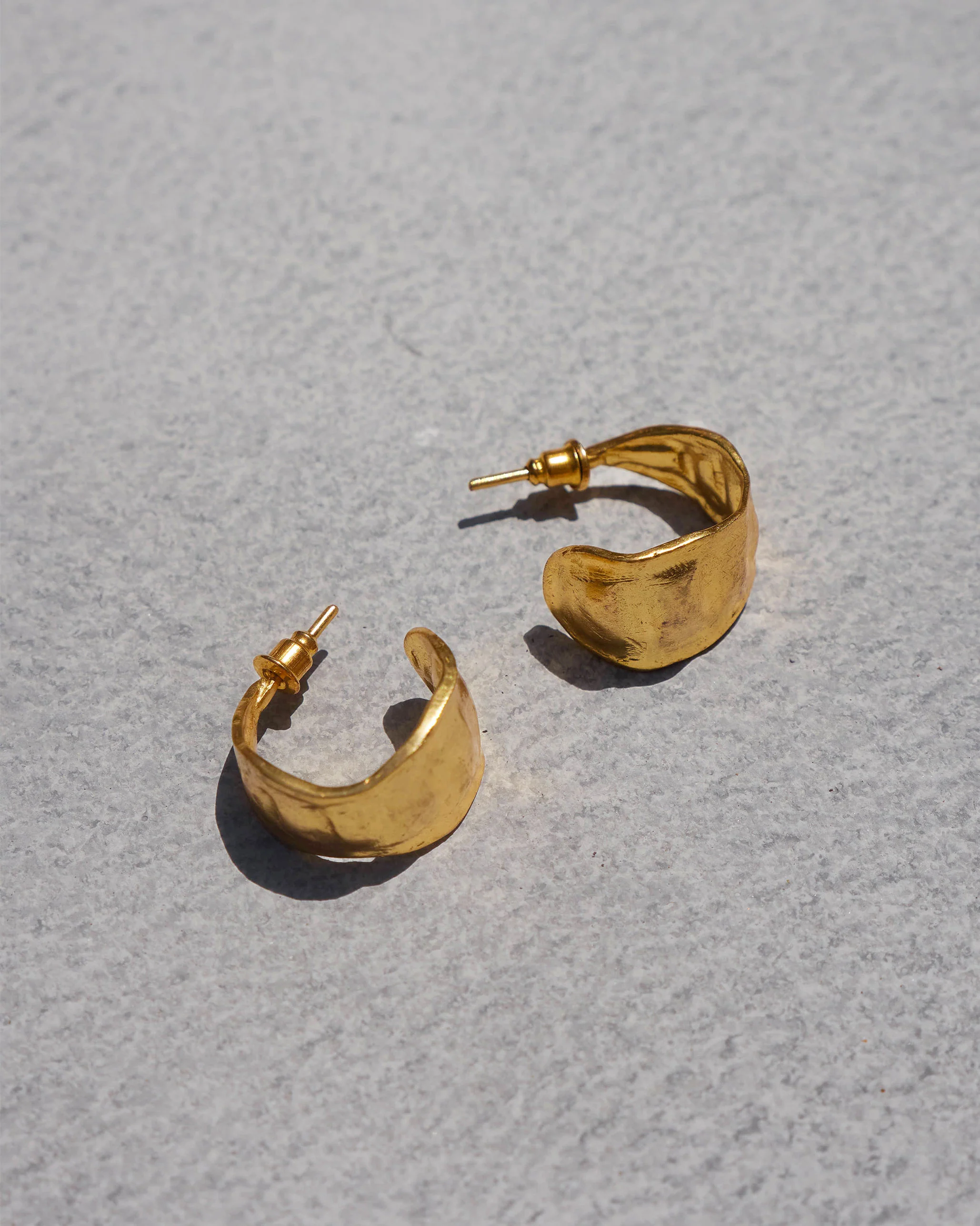 Seed Pod Small Hoops - Gold - Image 2