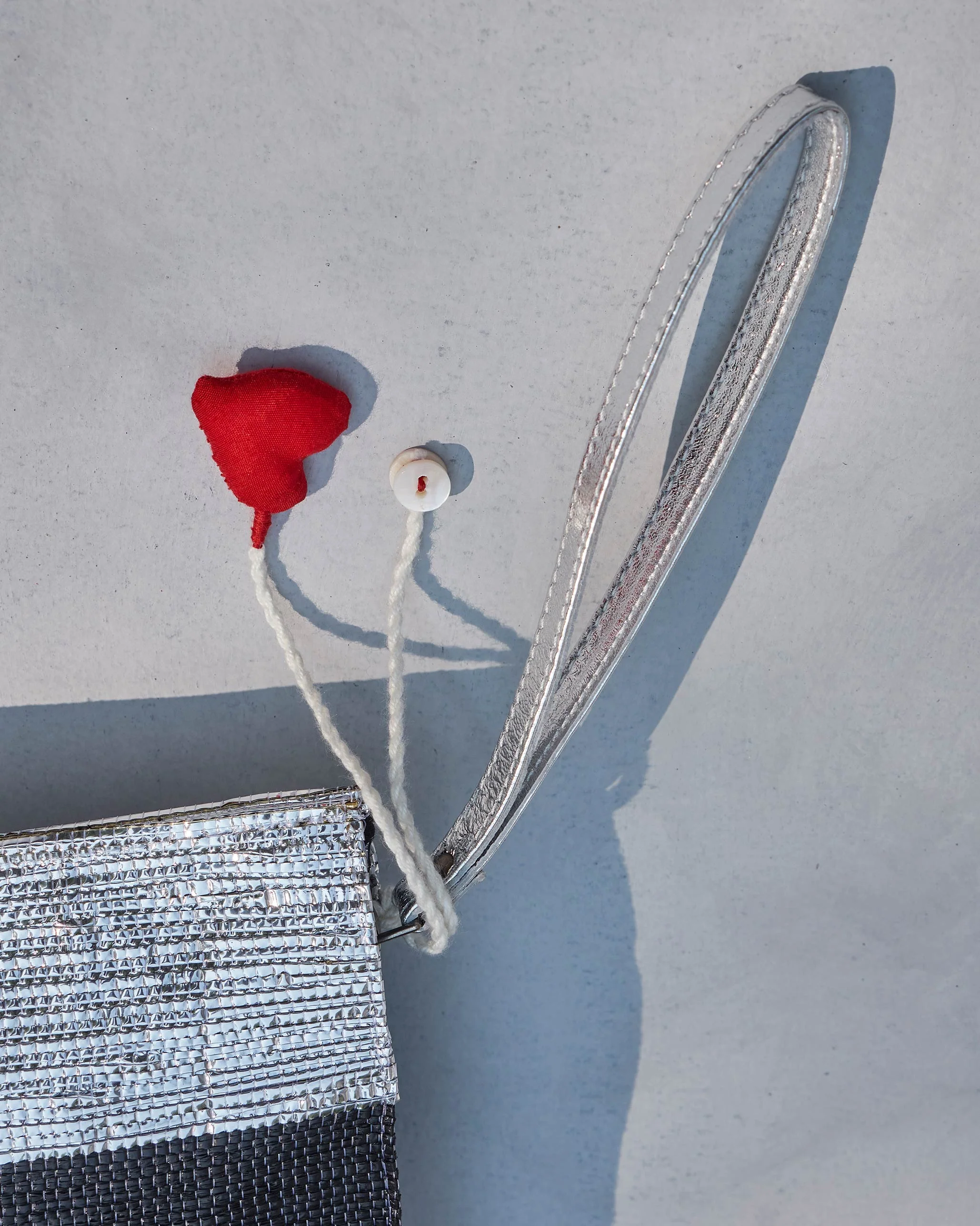 Seher Clutch - Silver & Black - Image 3