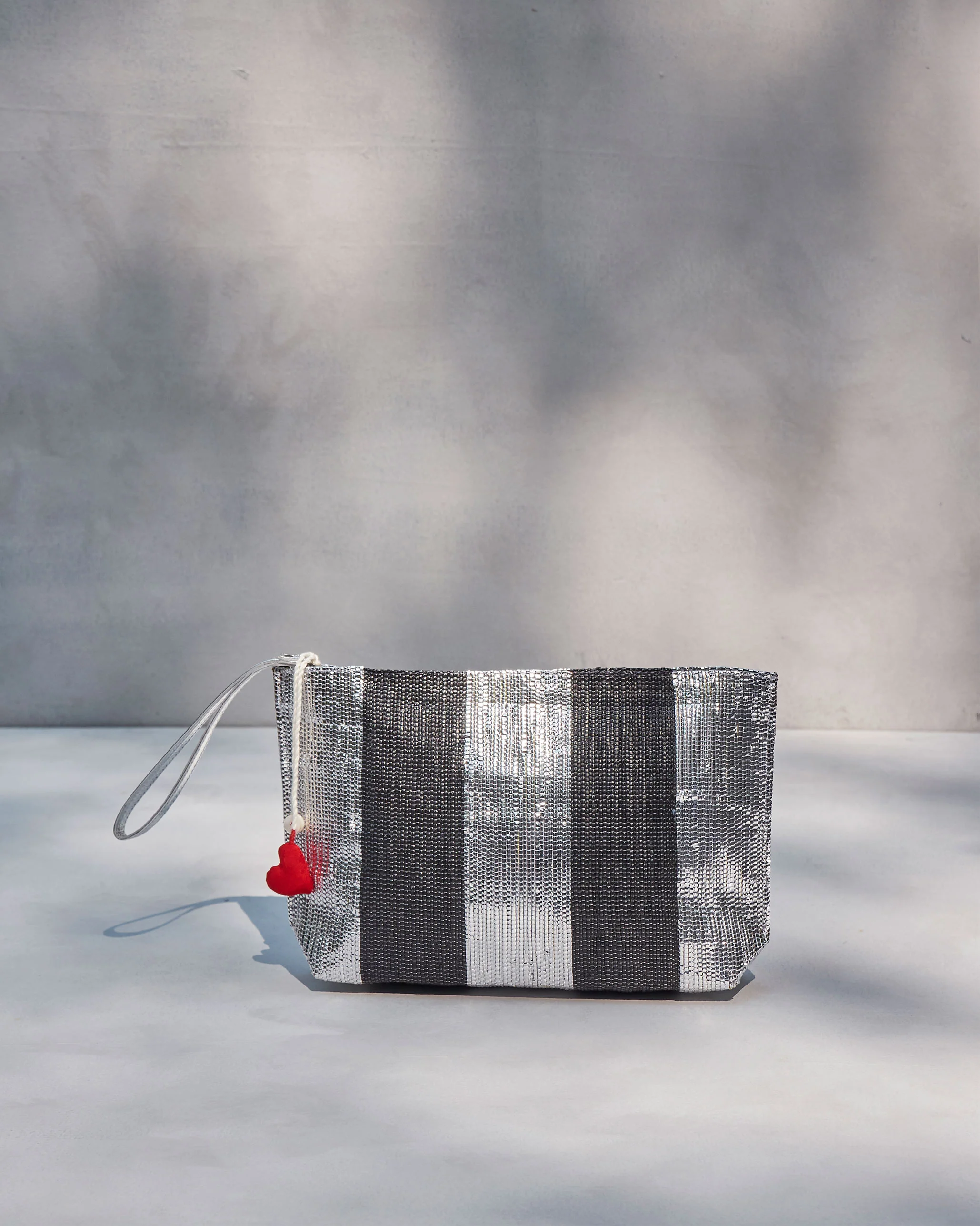 Seher Clutch - Silver & Black - Image 4