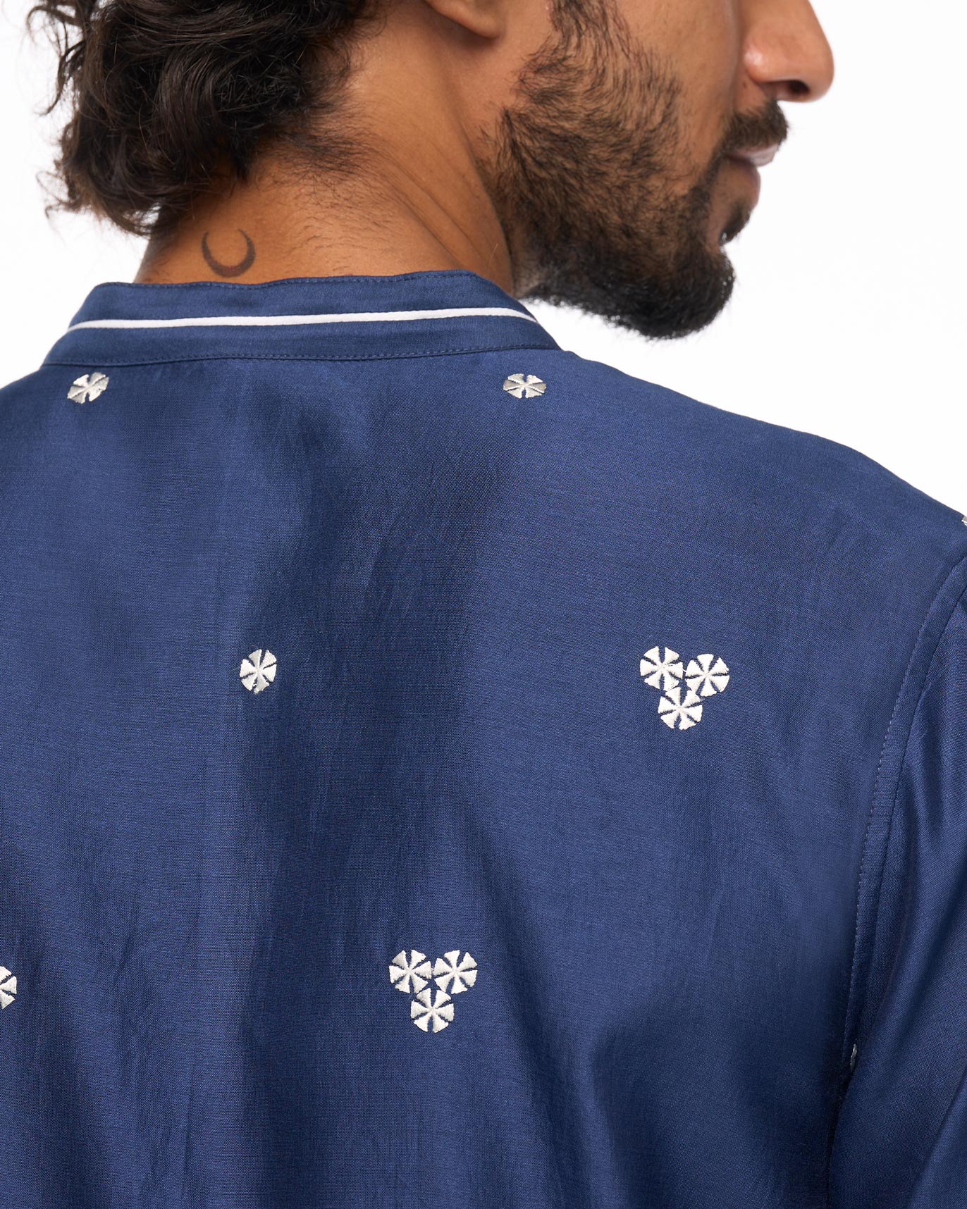 Selamat Kurta - Navy - Image 4