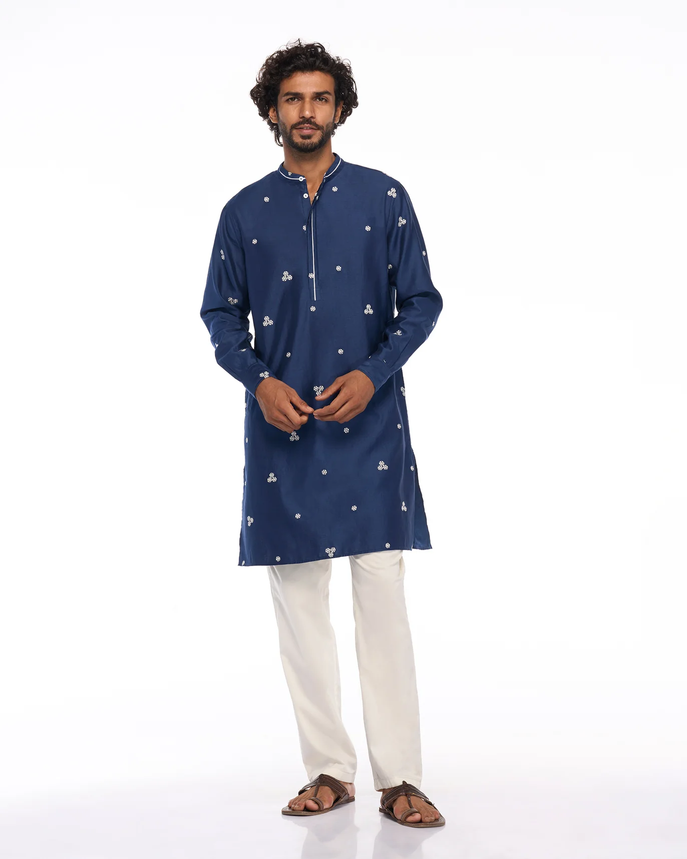 Selamat Kurta - Navy - Image 6