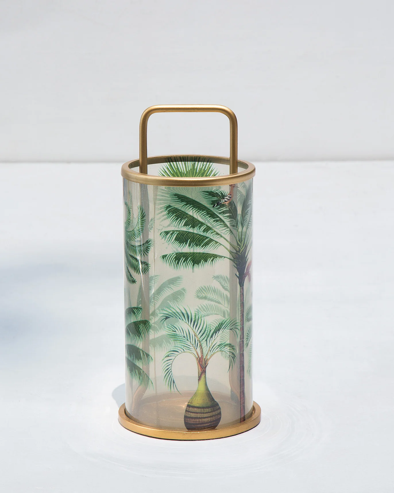 Serai Glass Lantern - Gold