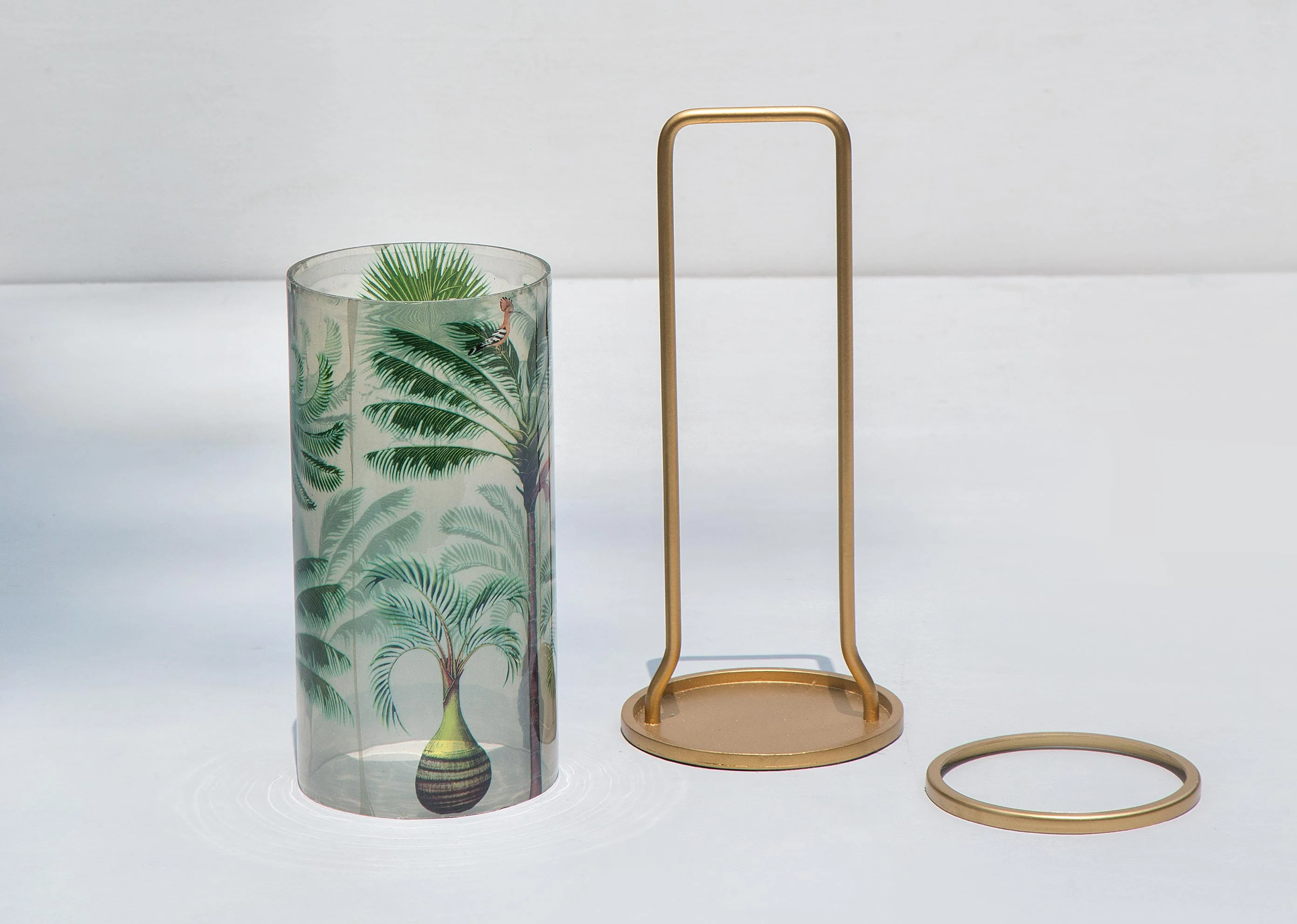 Serai Glass Lantern - Gold - Image 3