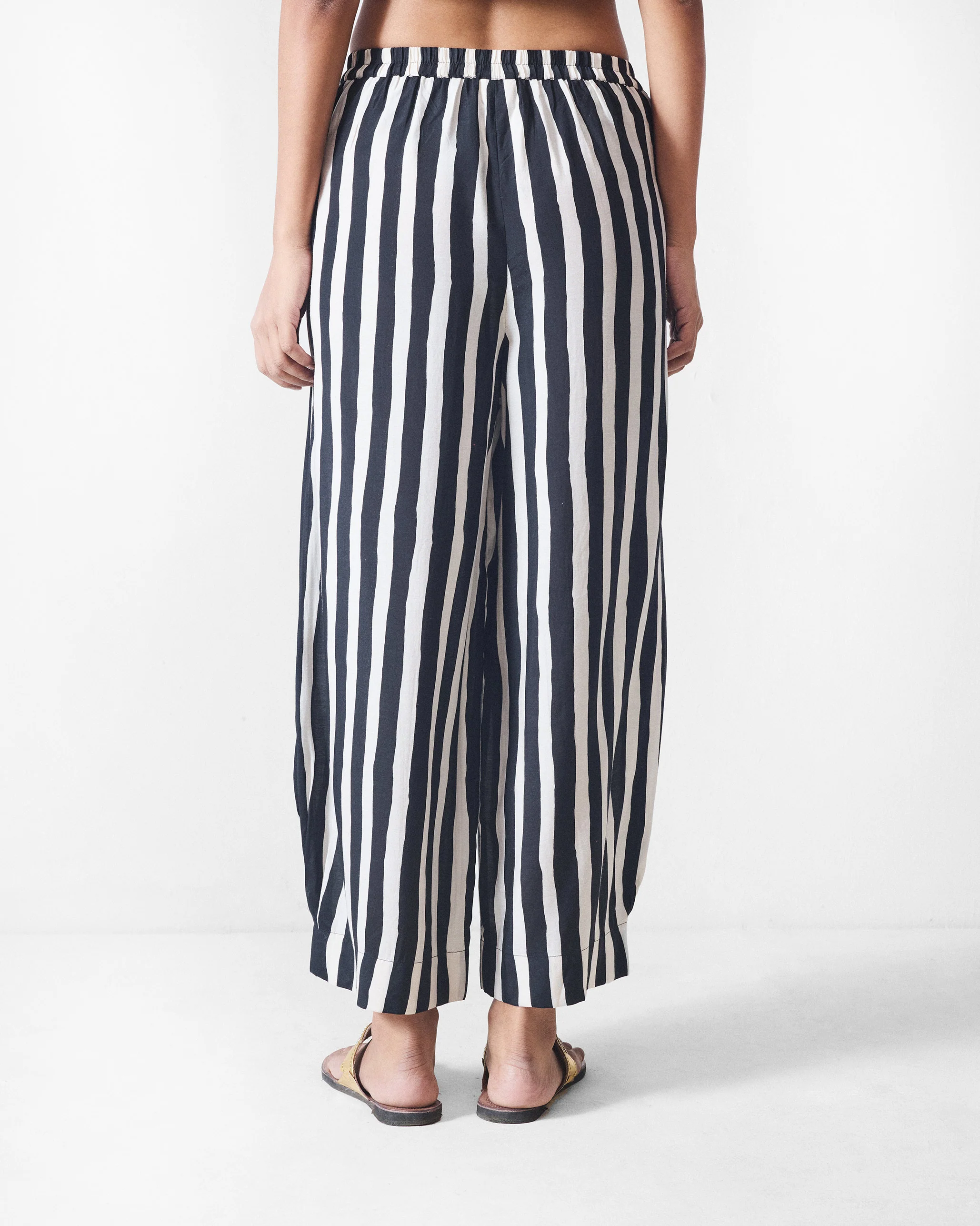 Serene Pants - Black & Beige Printed - Image 3