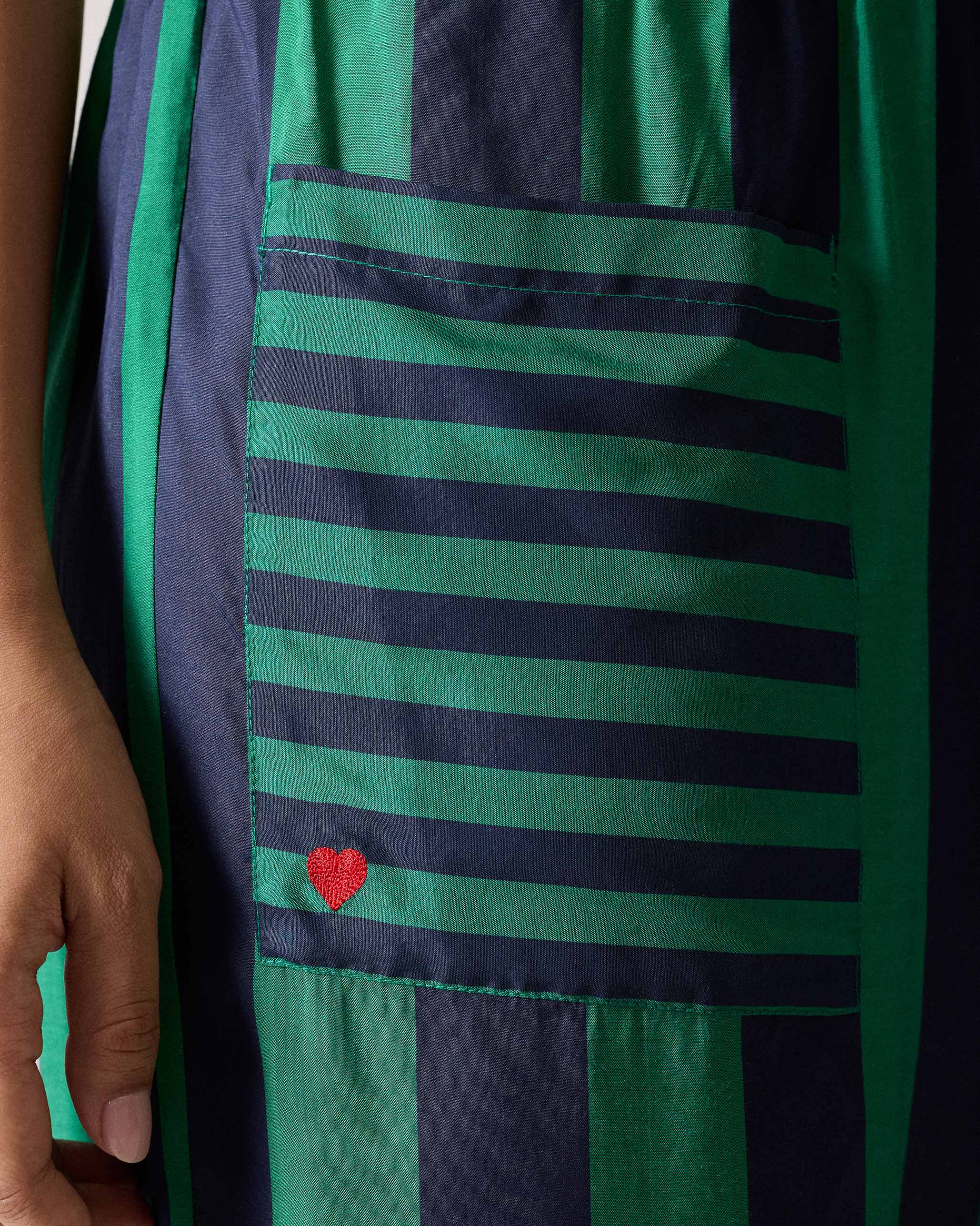 Serene Pants - Navy & Green Printed - Image 3