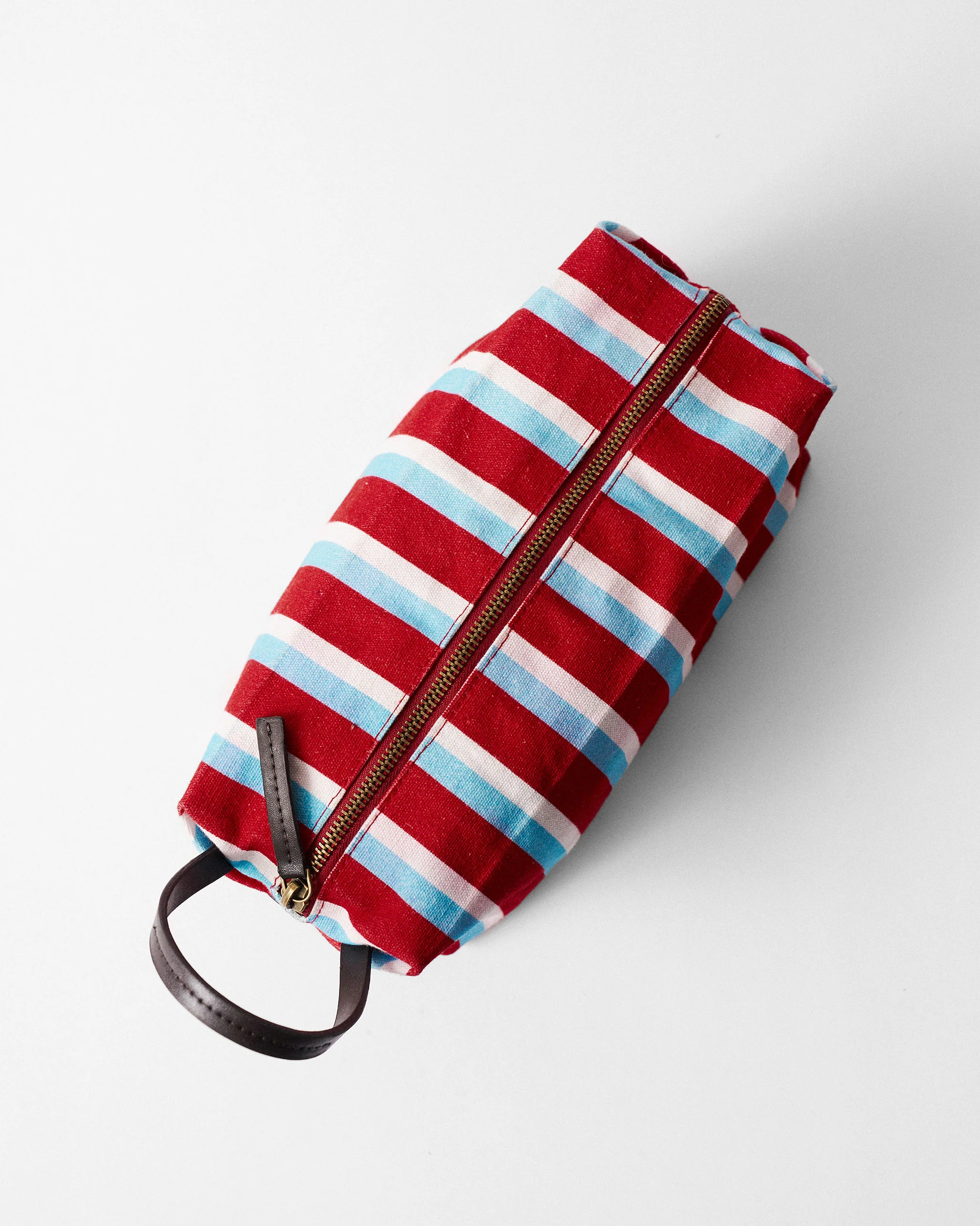 Shen Toilet Kit - Ice Blue & Red Stripes - Image 3