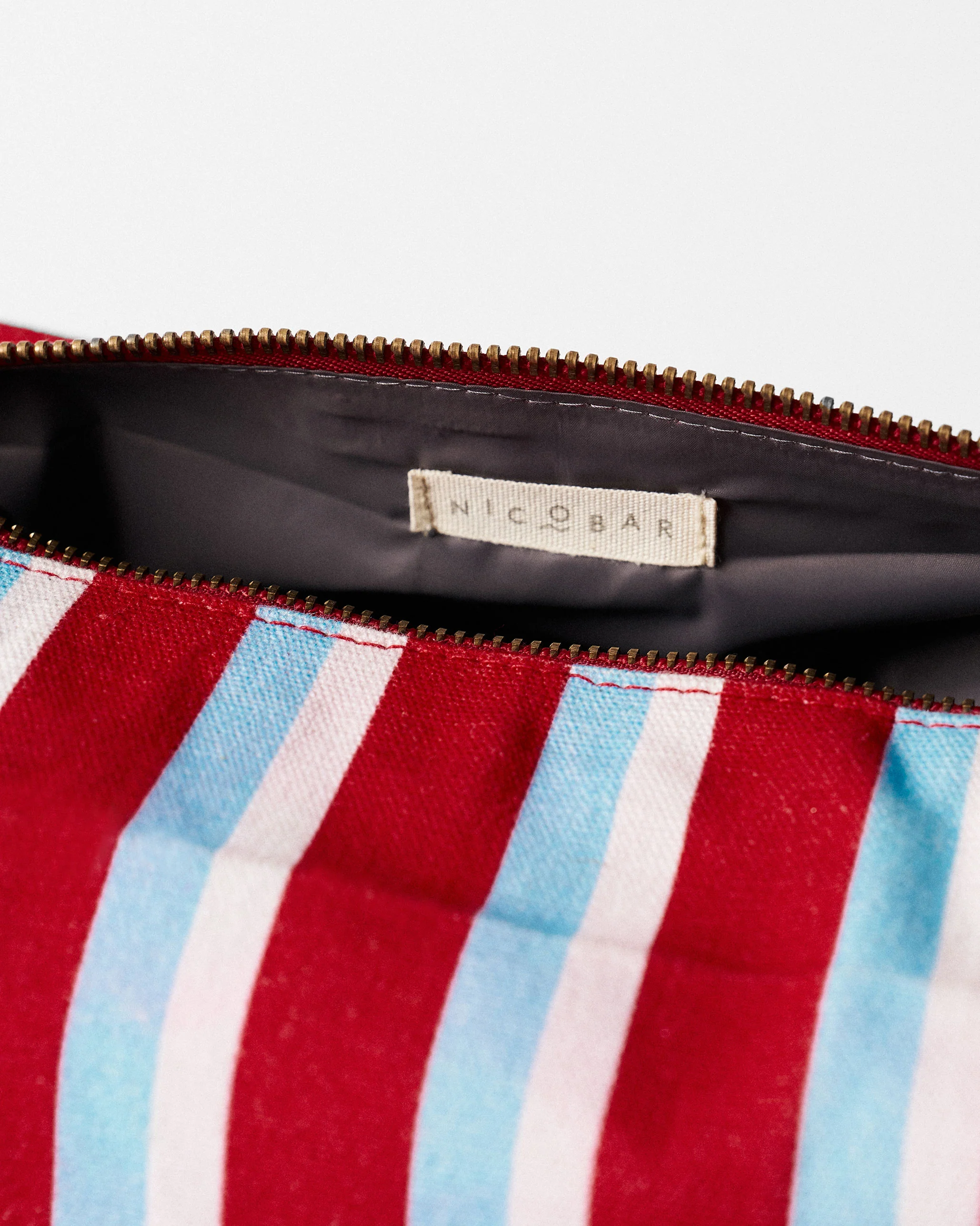 Shen Toilet Kit - Ice Blue & Red Stripes - Image 6