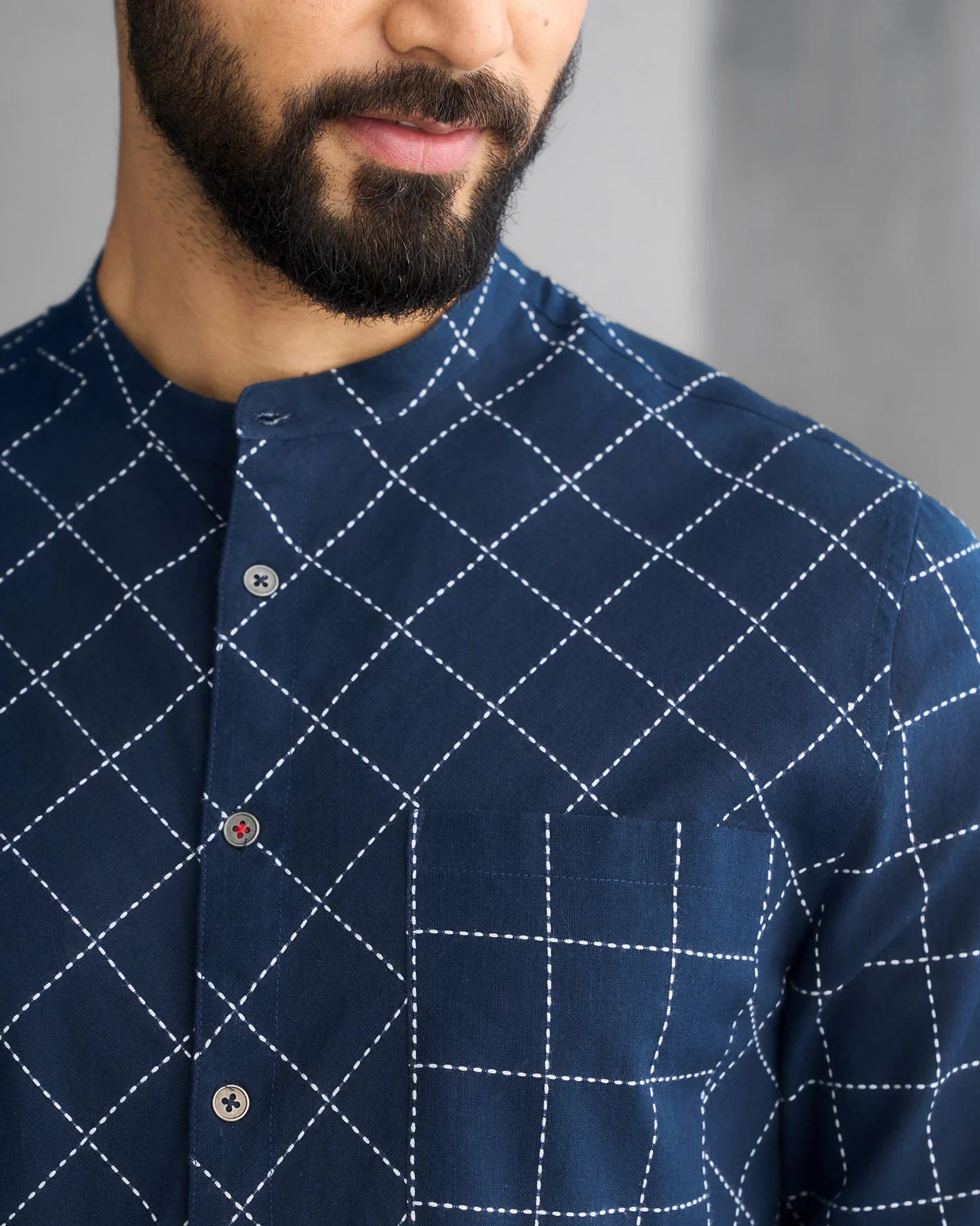 Shephard Shirt - Navy - Image 4