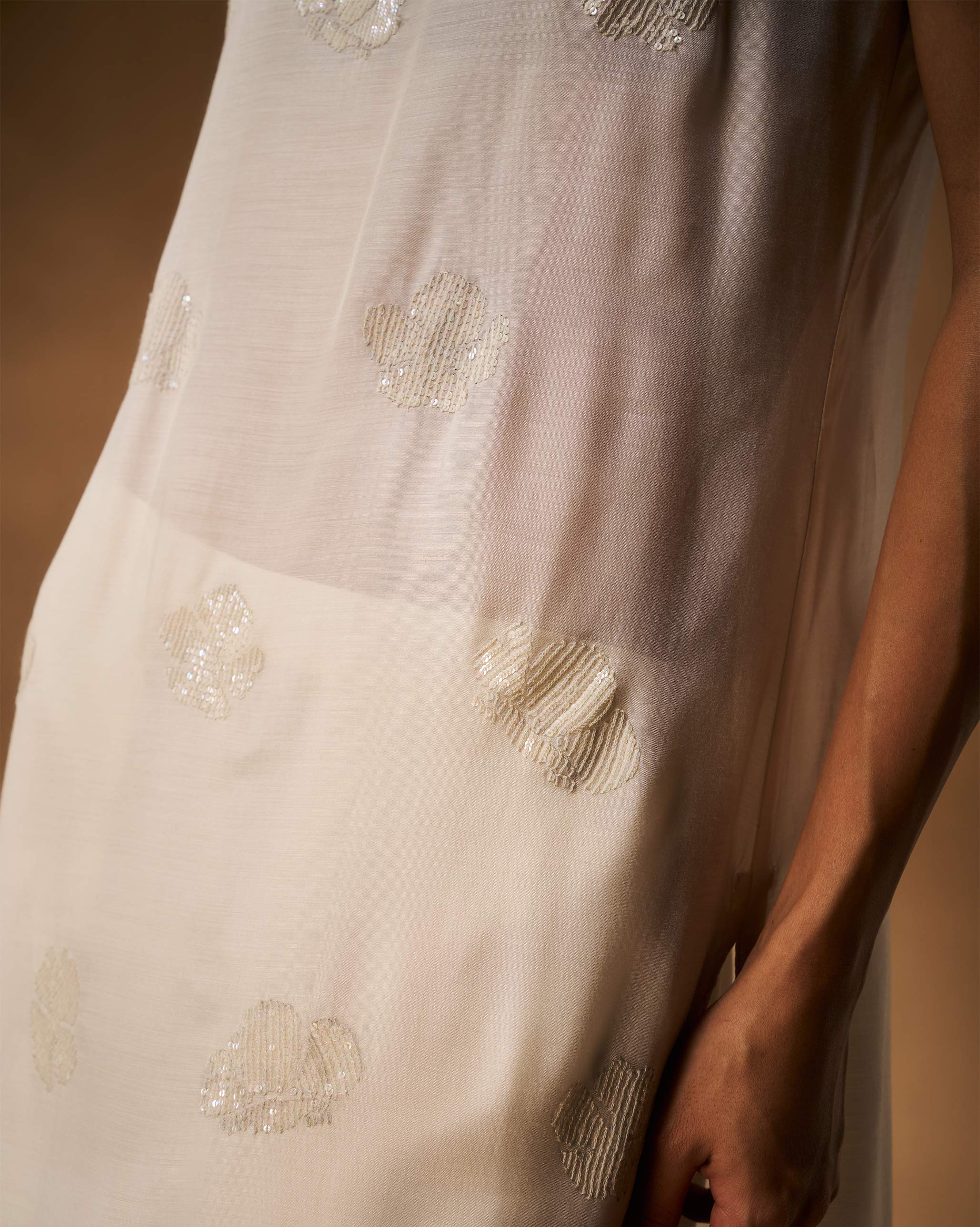 Shimaz Camisole - Ivory Hand Embroidered - Image 4