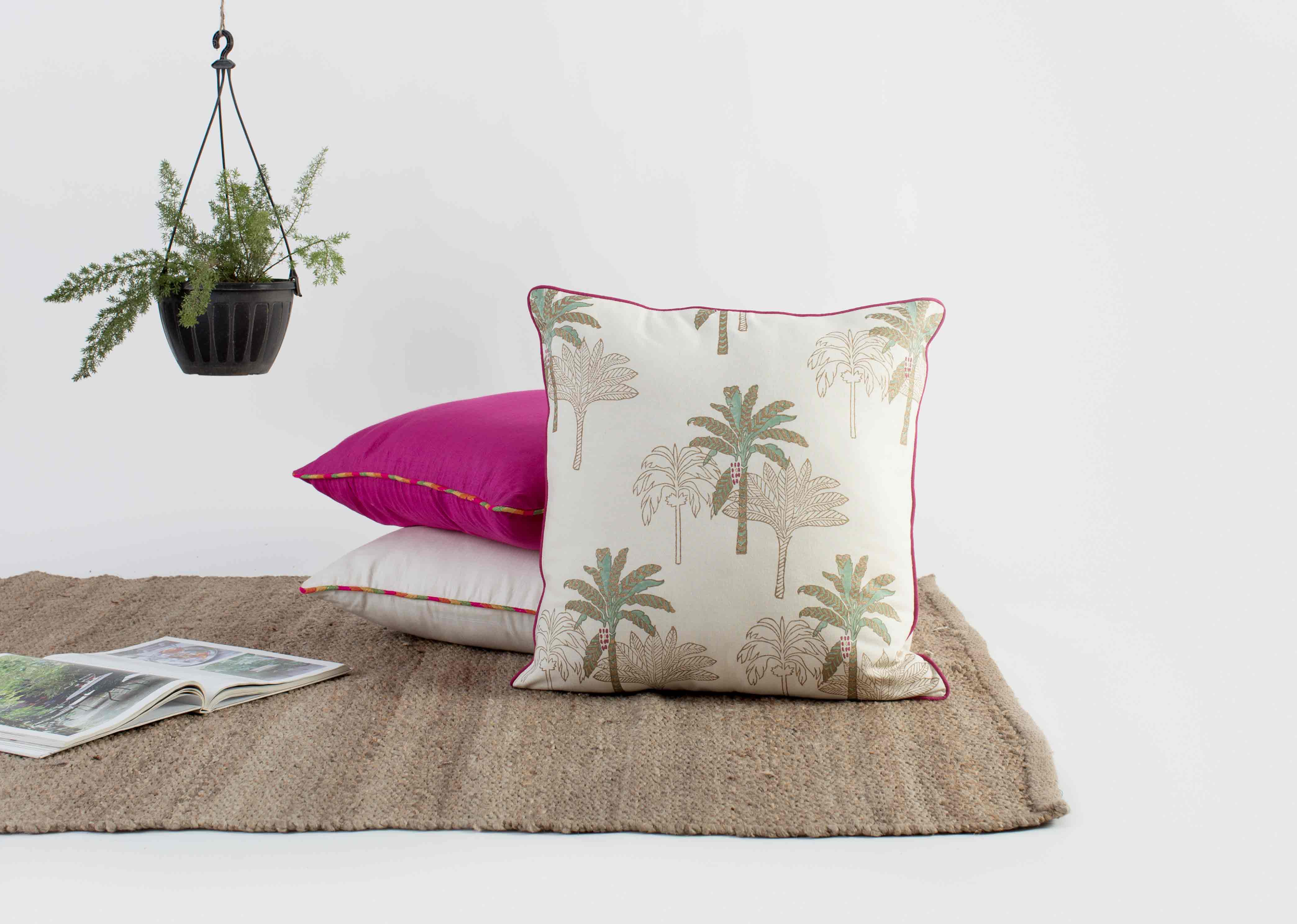 Shimmer Palm Cushion Cover - Image 3