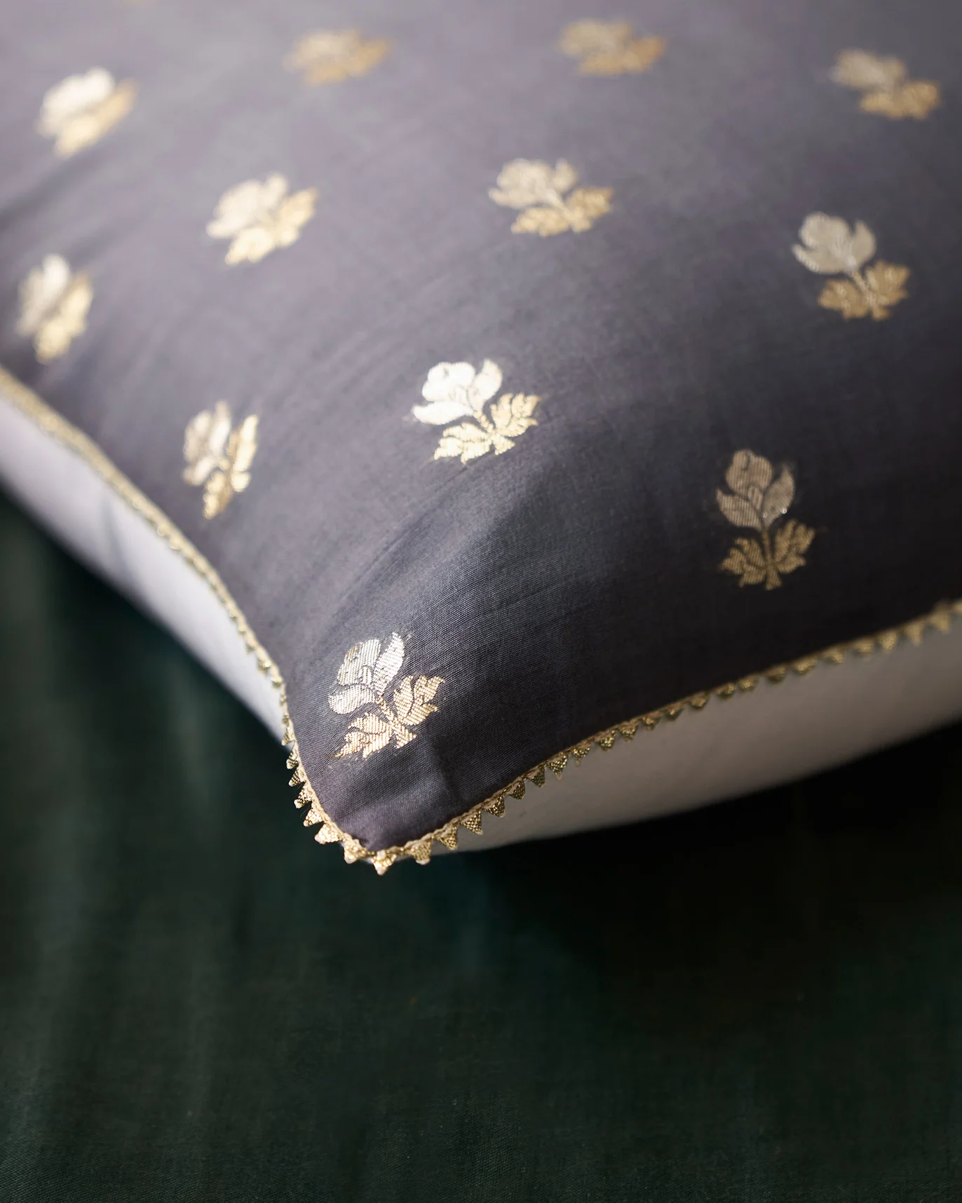 Shine On Cushion Cover - Charcoal - Image 2