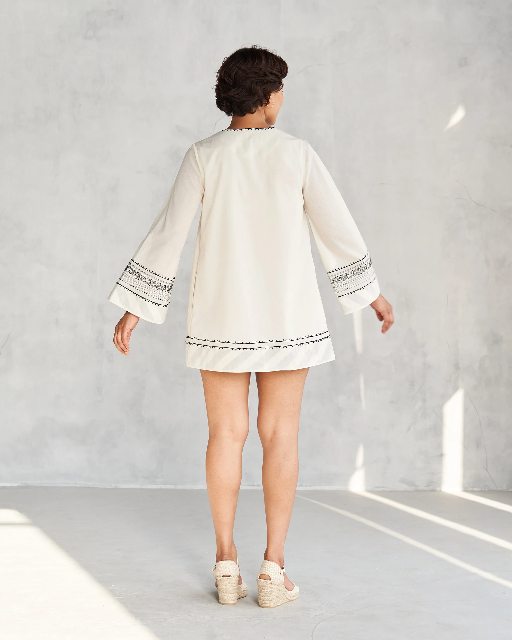 Shiro Beach Dress - Ivory - Image 8