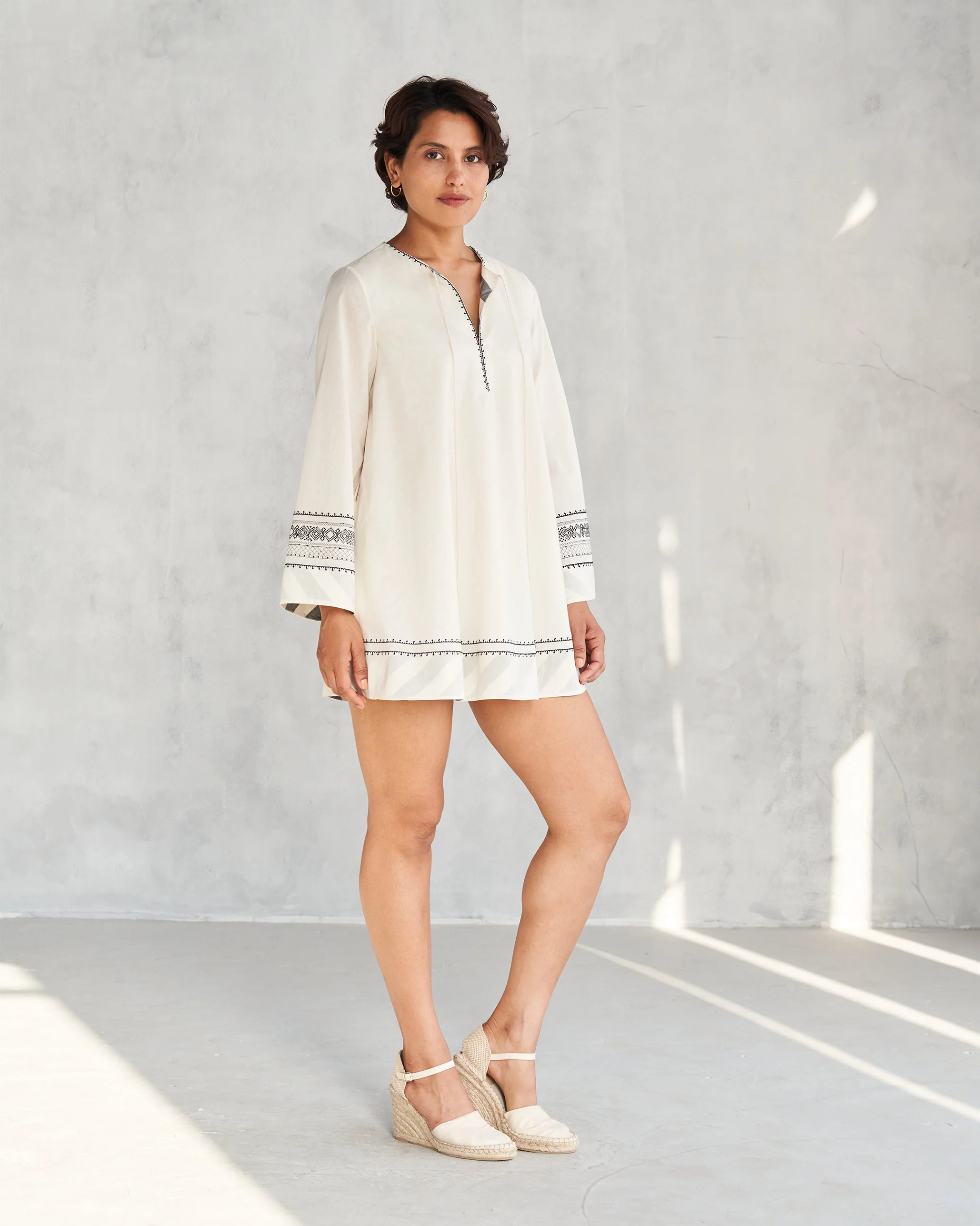Shiro Beach Dress - Ivory - Image 9