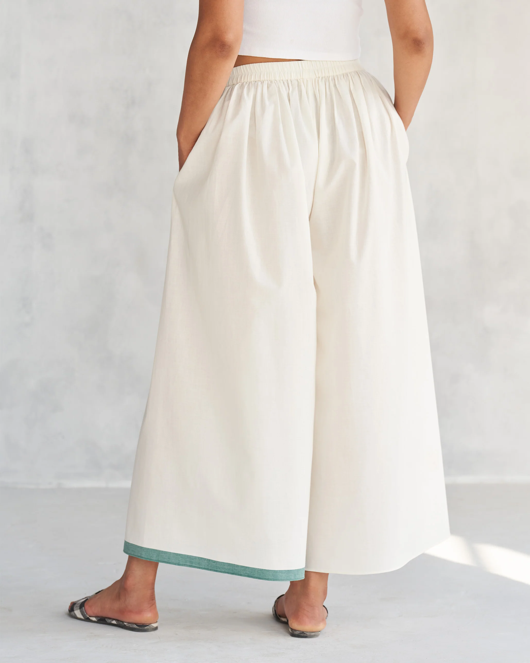 Shiro Hem Pants - Ivory - Image 3