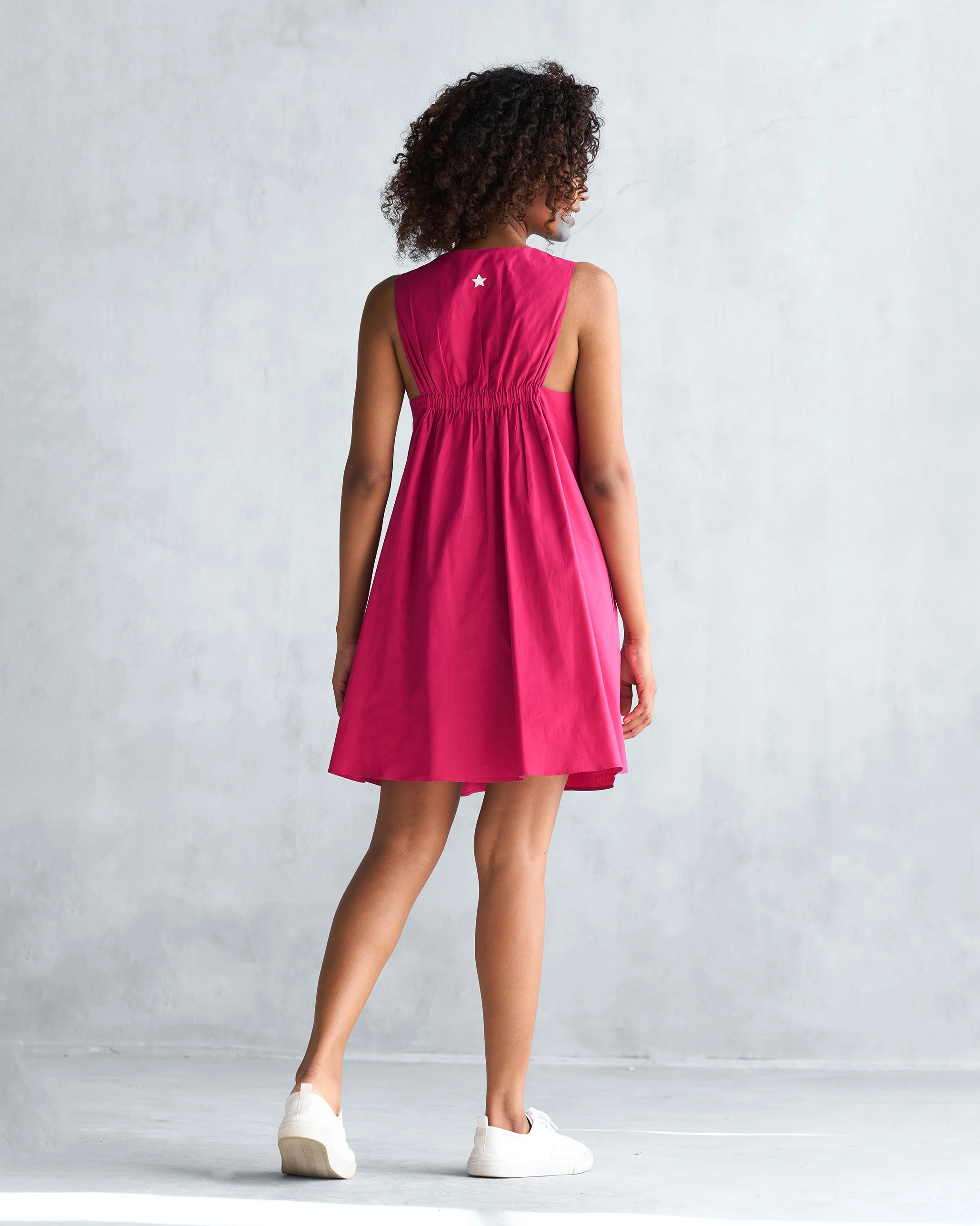 Short Racerback Dress - Berry - Image 3