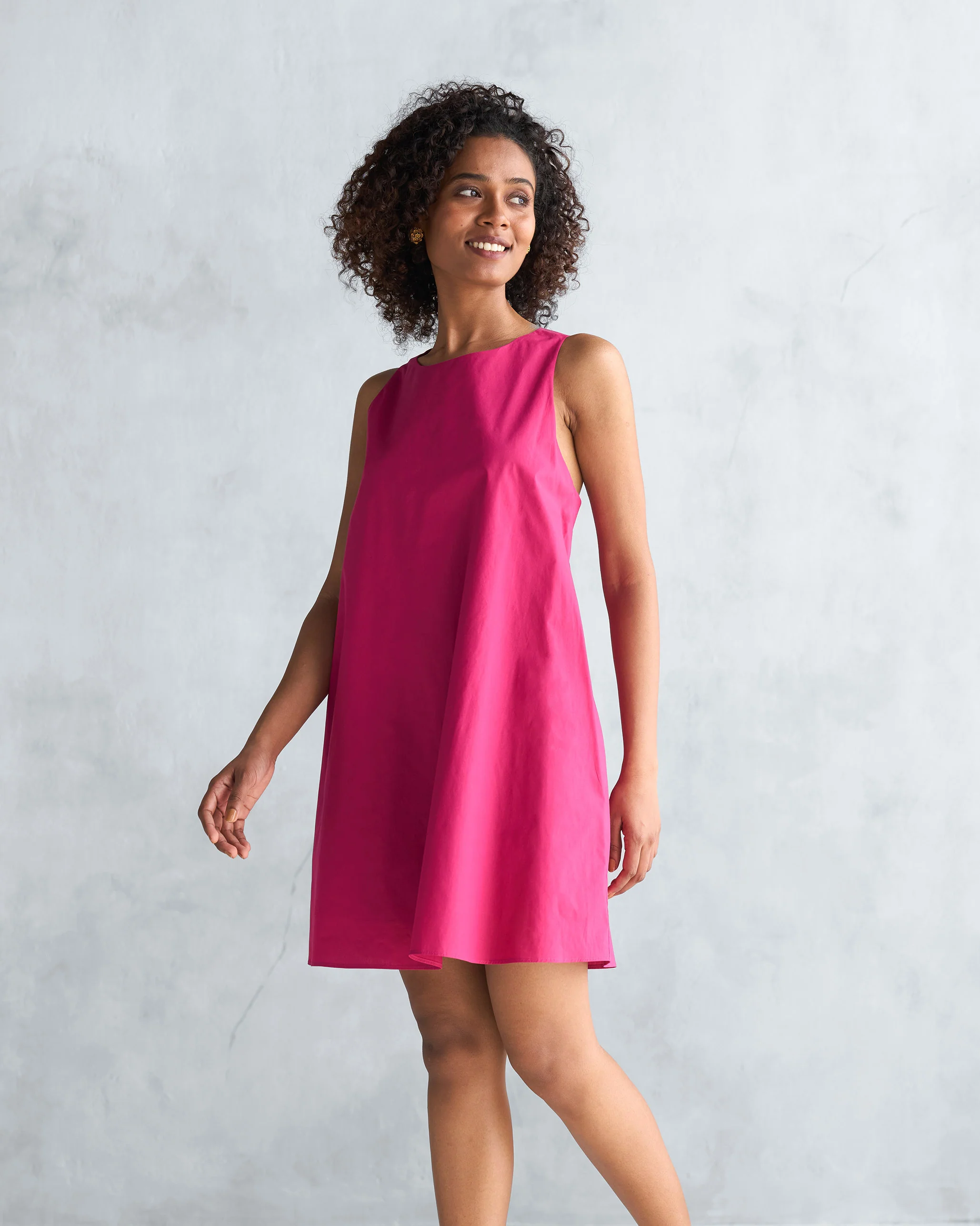 Short Racerback Dress - Berry - Image 4
