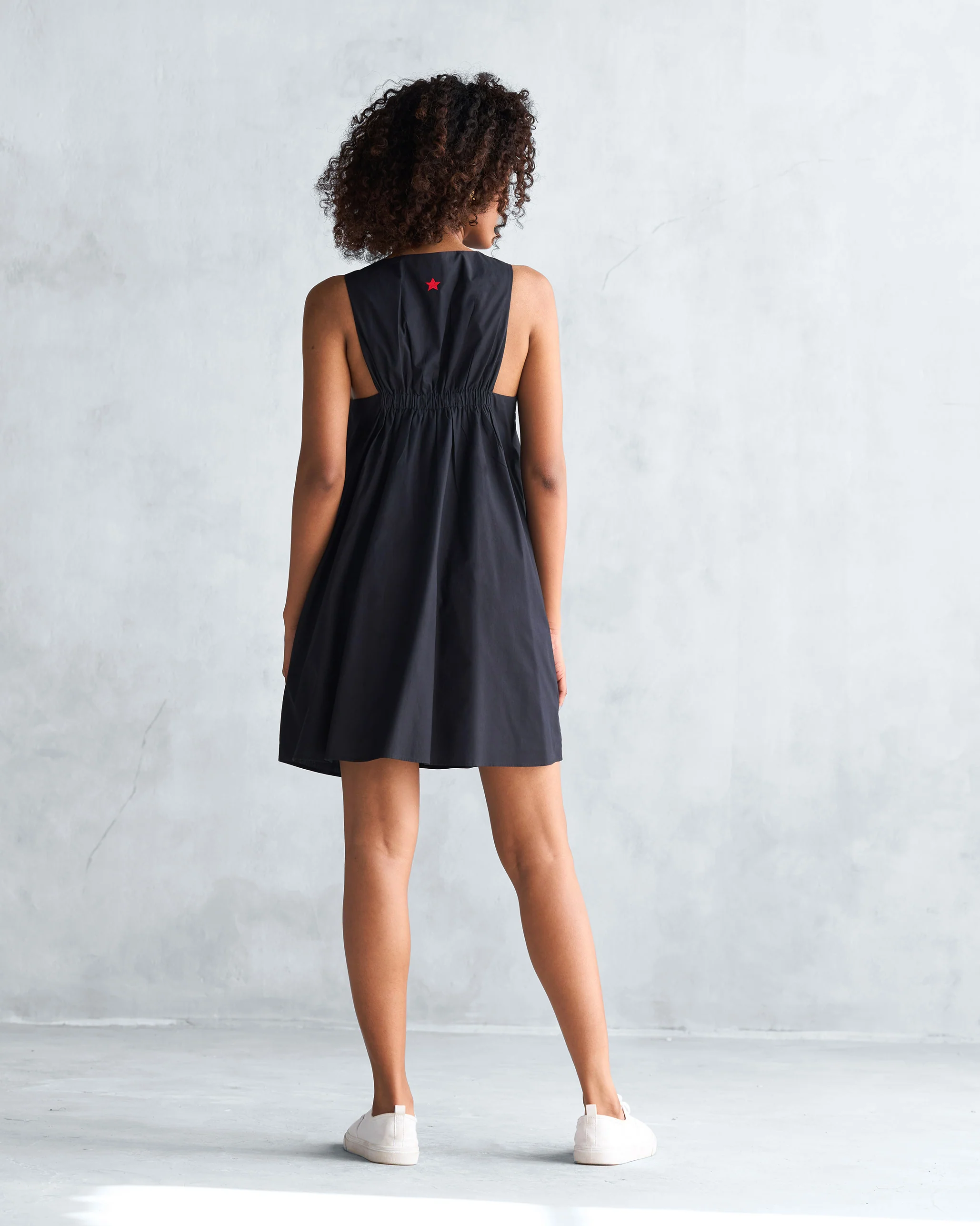 Short Racerback Dress - Black - Image 4