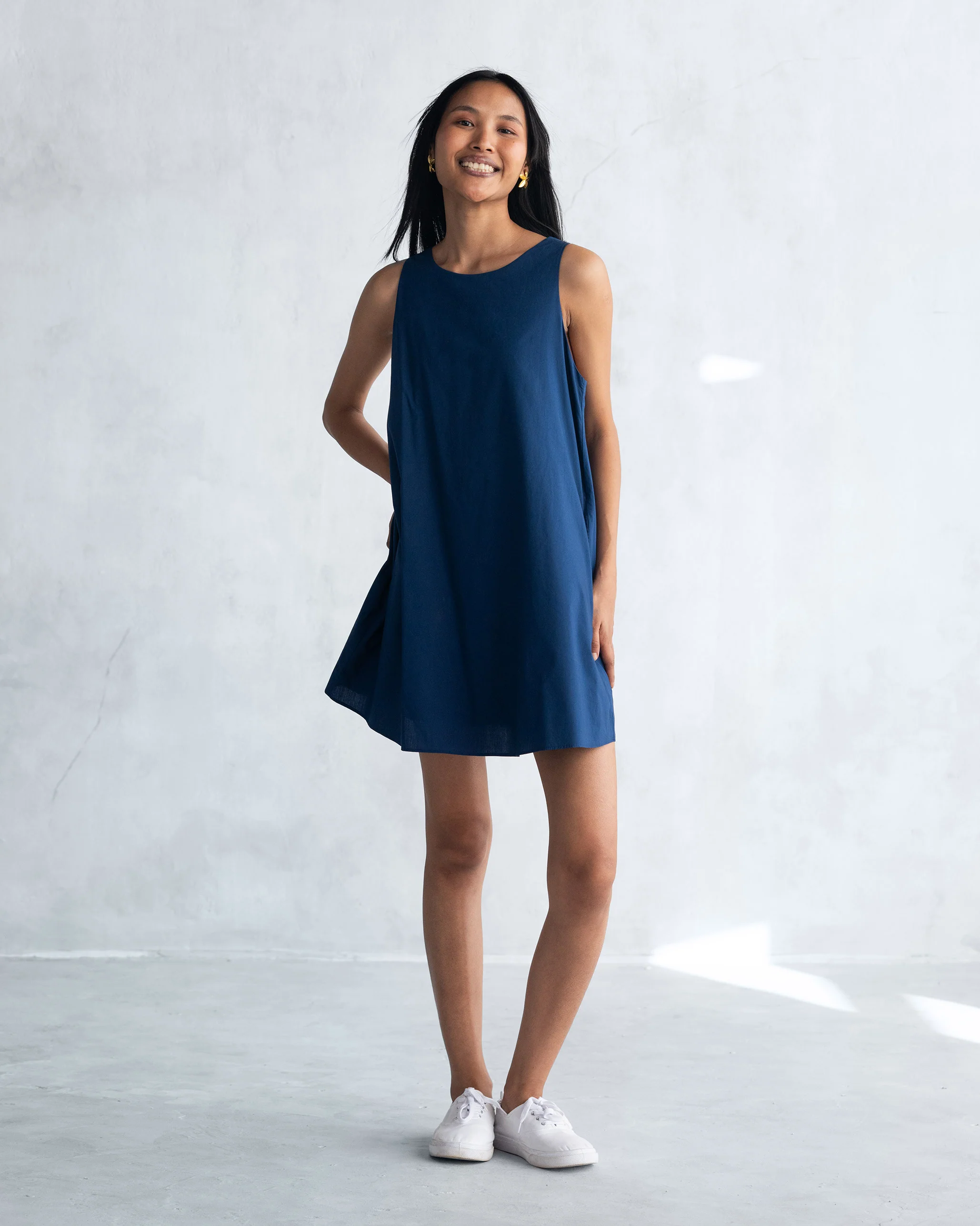 Short Racerback Dress - Navy