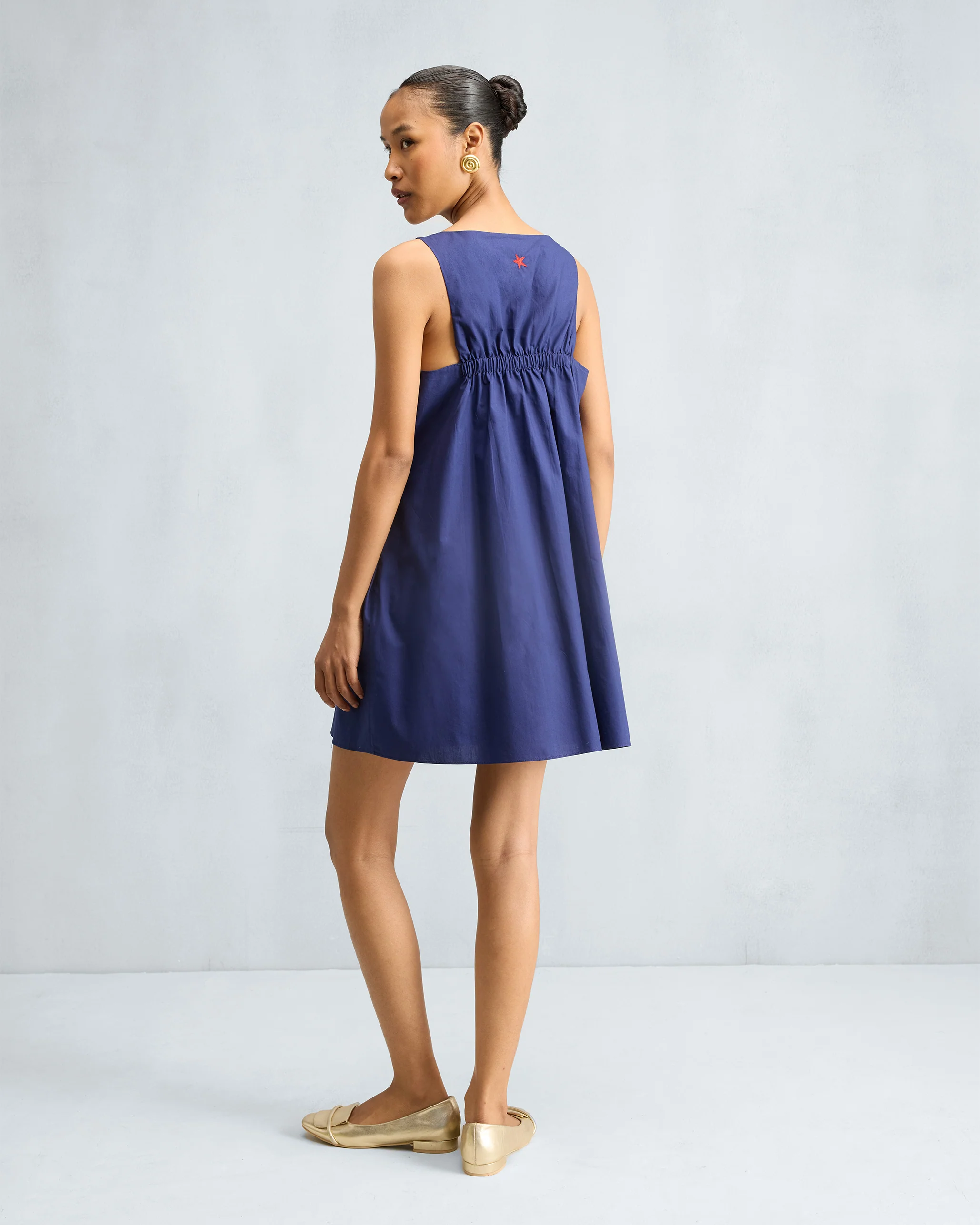Short Racerback Dress - Ink Blue - Image 3