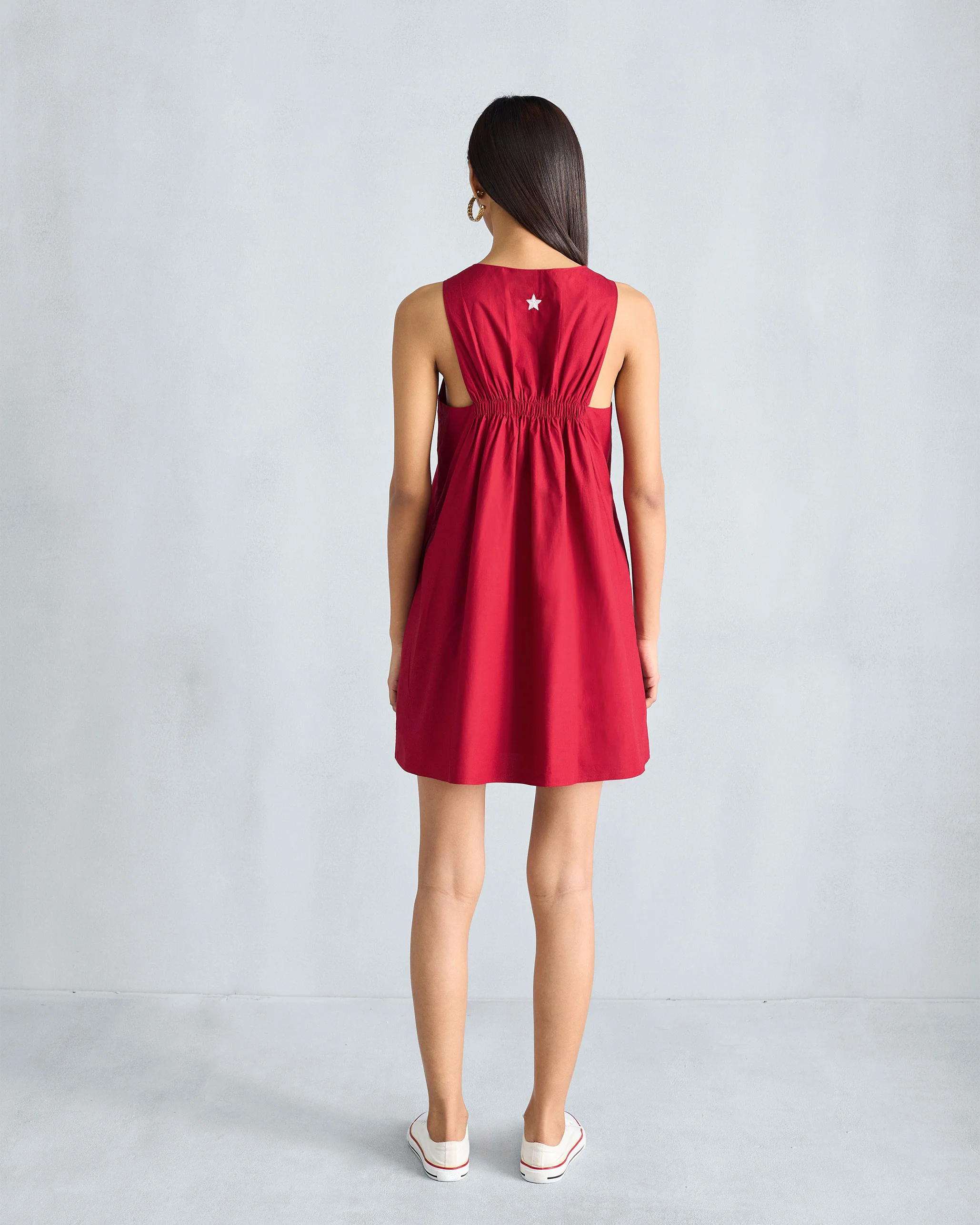 Short Racerback Dress - Red - Image 4