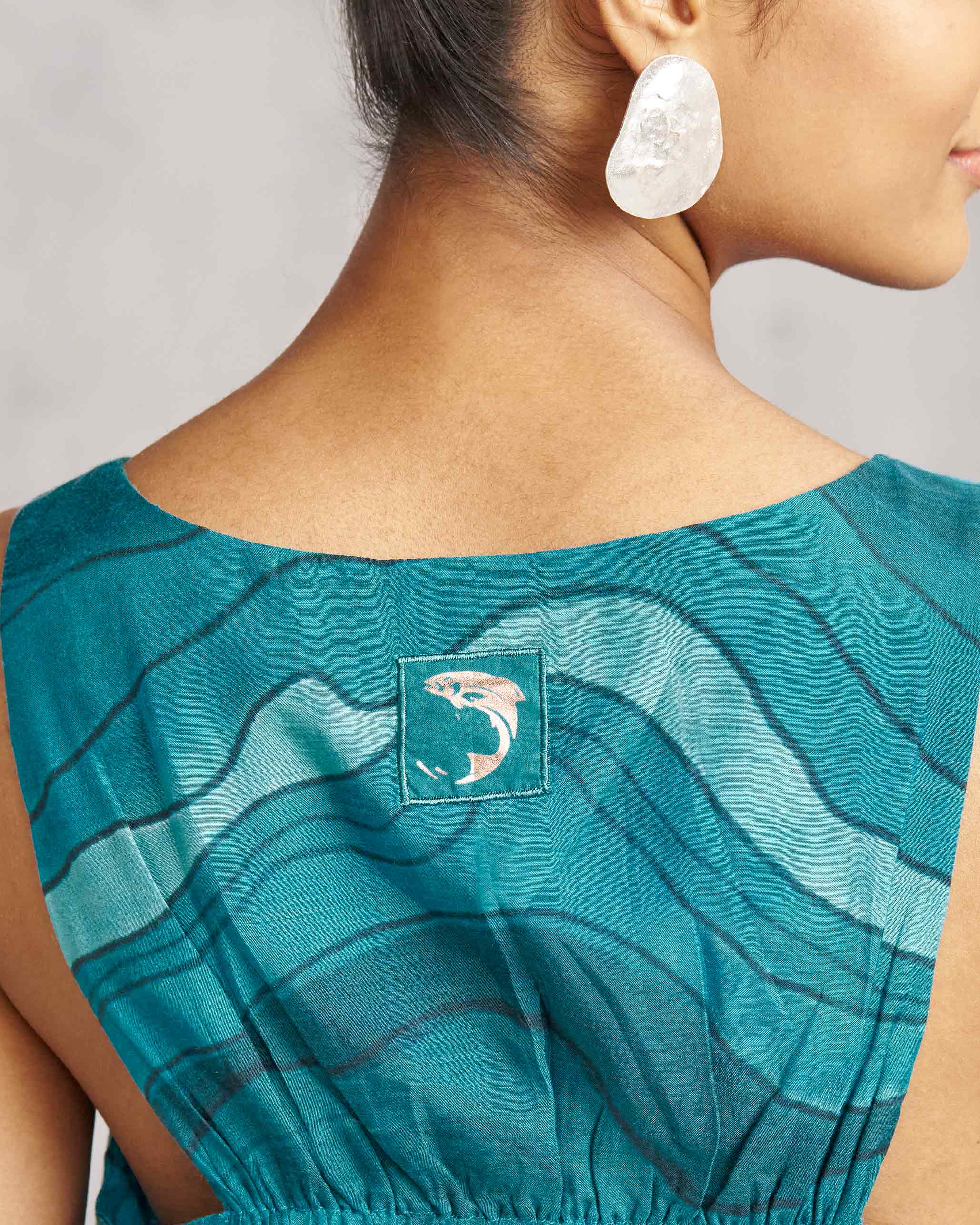 Short Racerback Dress - Teal Tssxnb - Image 2