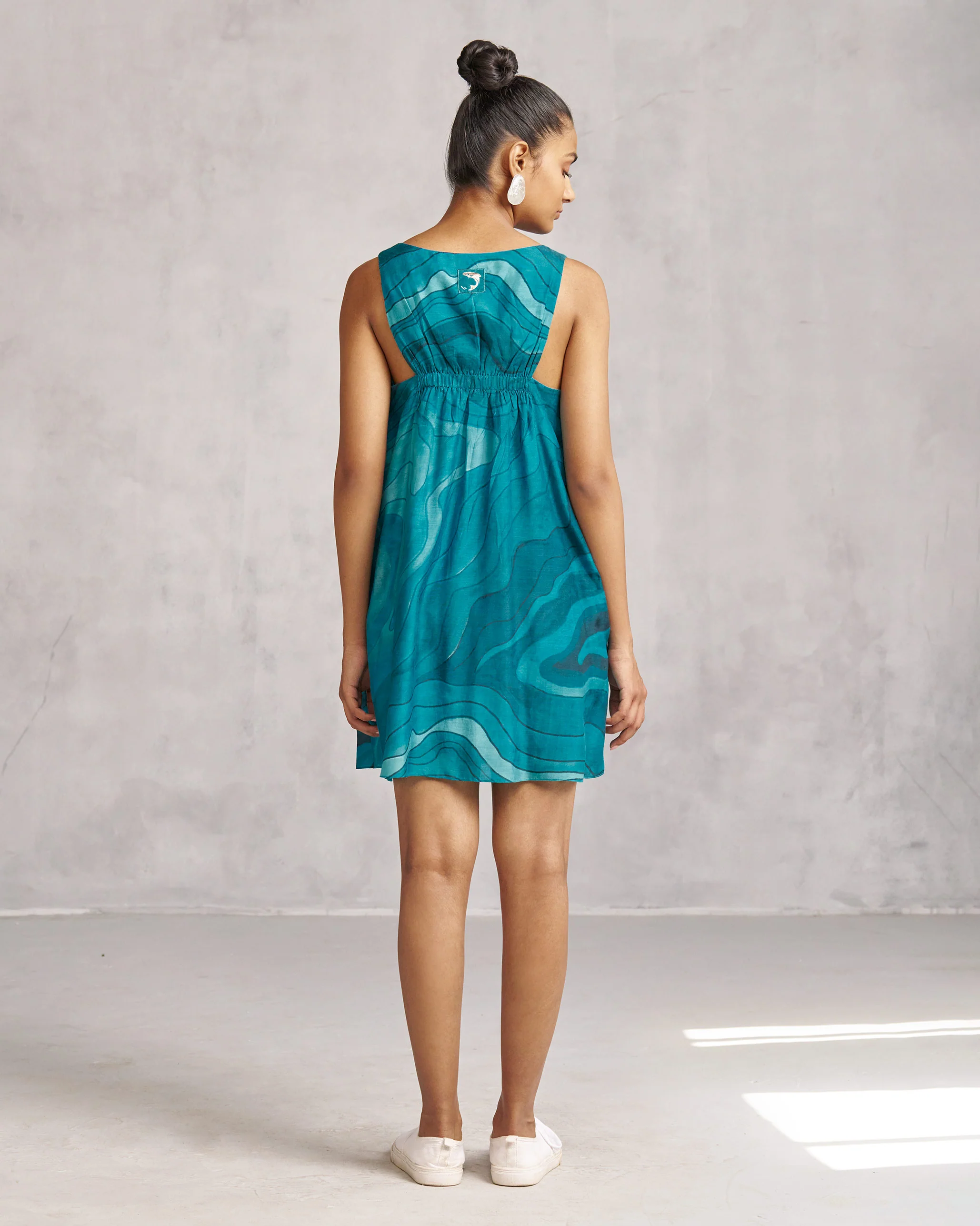Short Racerback Dress - Teal Tssxnb - Image 4