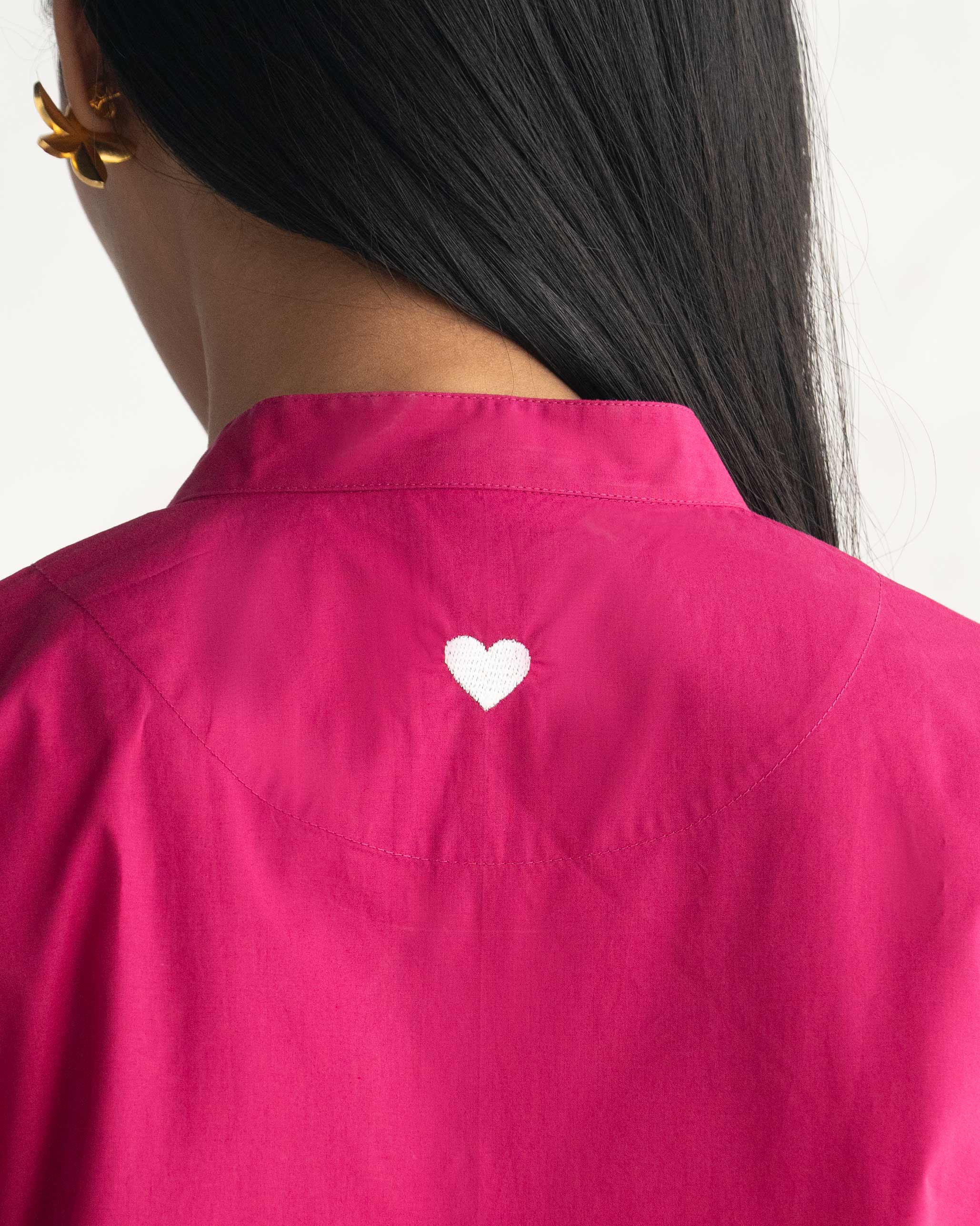 Short Sleeve Kurta - Berry - Image 2