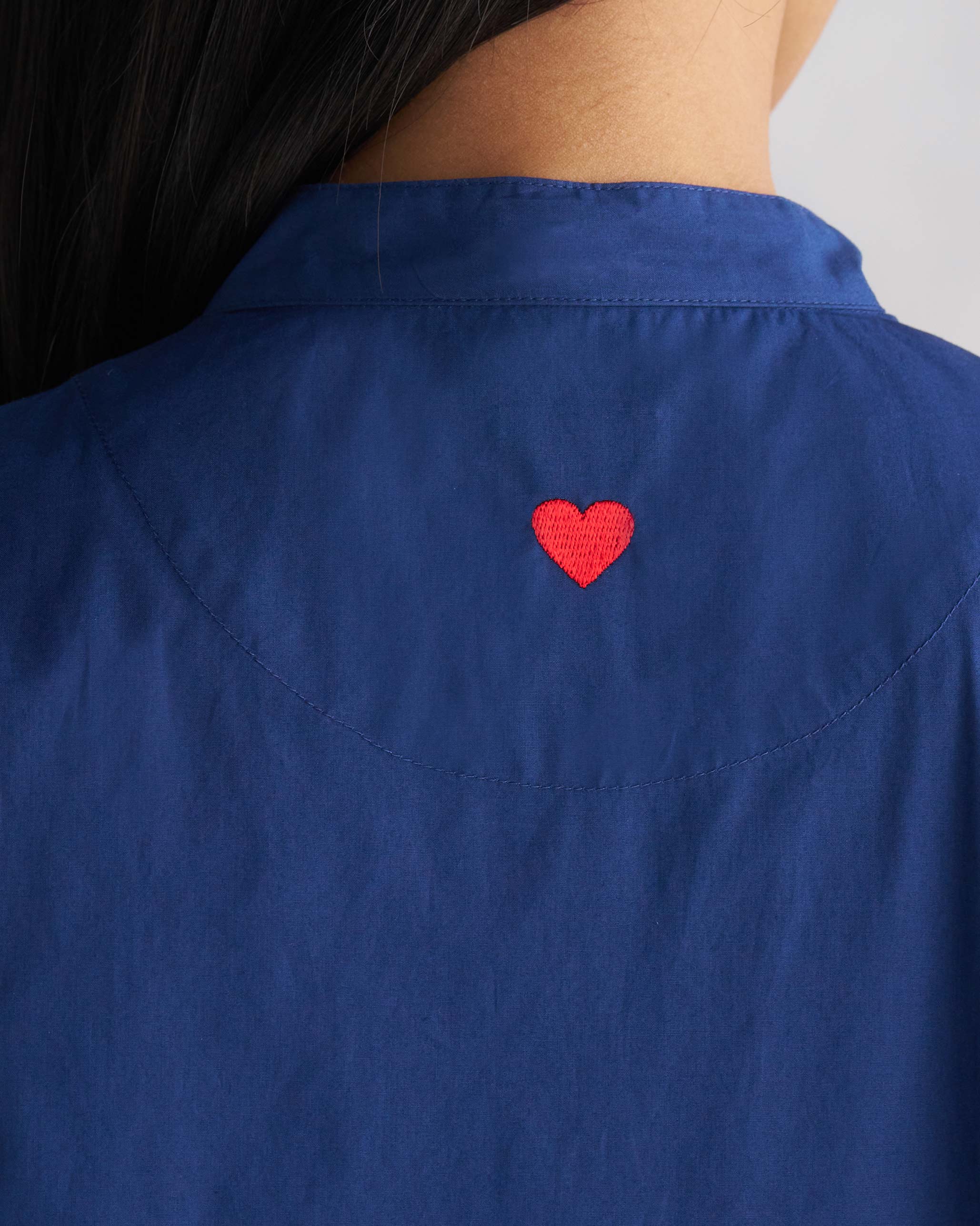 Short Sleeve Kurta - Indigo - Image 2