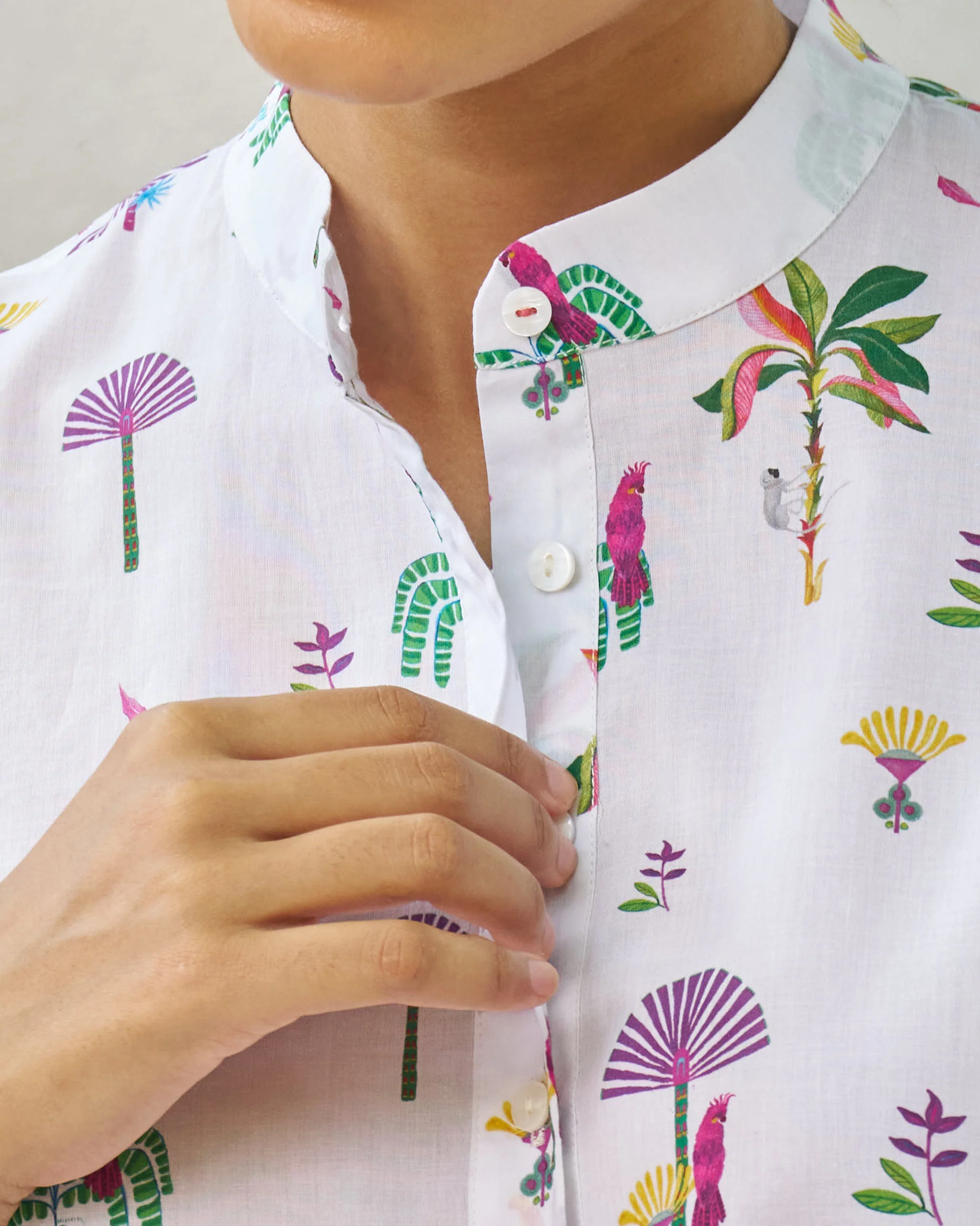 Short Sleeve Kurta - Multi Color - Image 2
