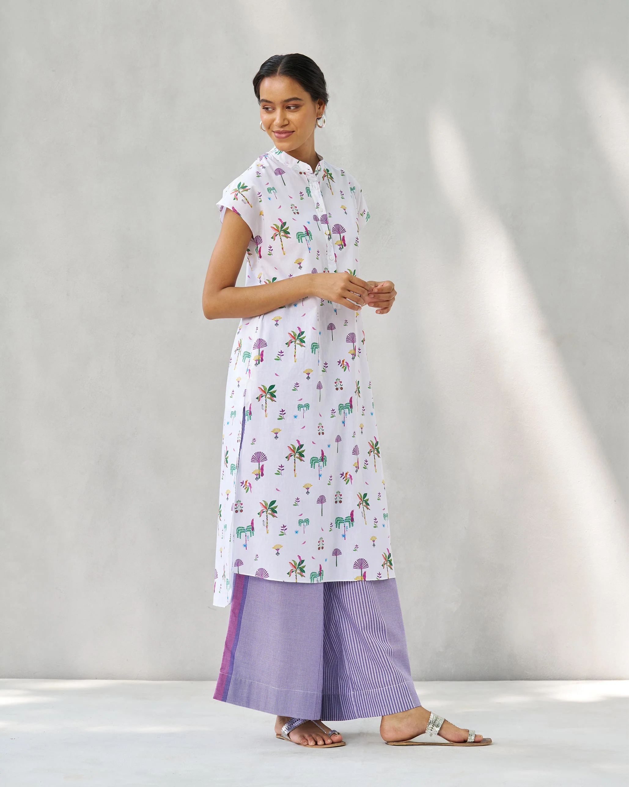Short Sleeve Kurta - Multi Color - Image 4